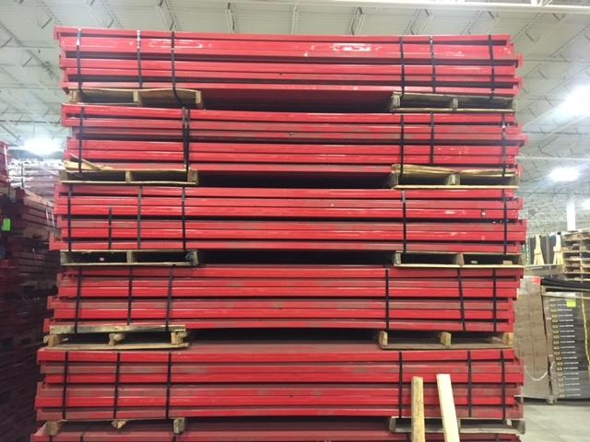 (X75) SECTIONS/BAYS OF KINGWAY TEARDROP STYLE CANTILEVER RACKING, 14" X 384" UPRIGHTS, 48" ARMS - Image 8 of 17