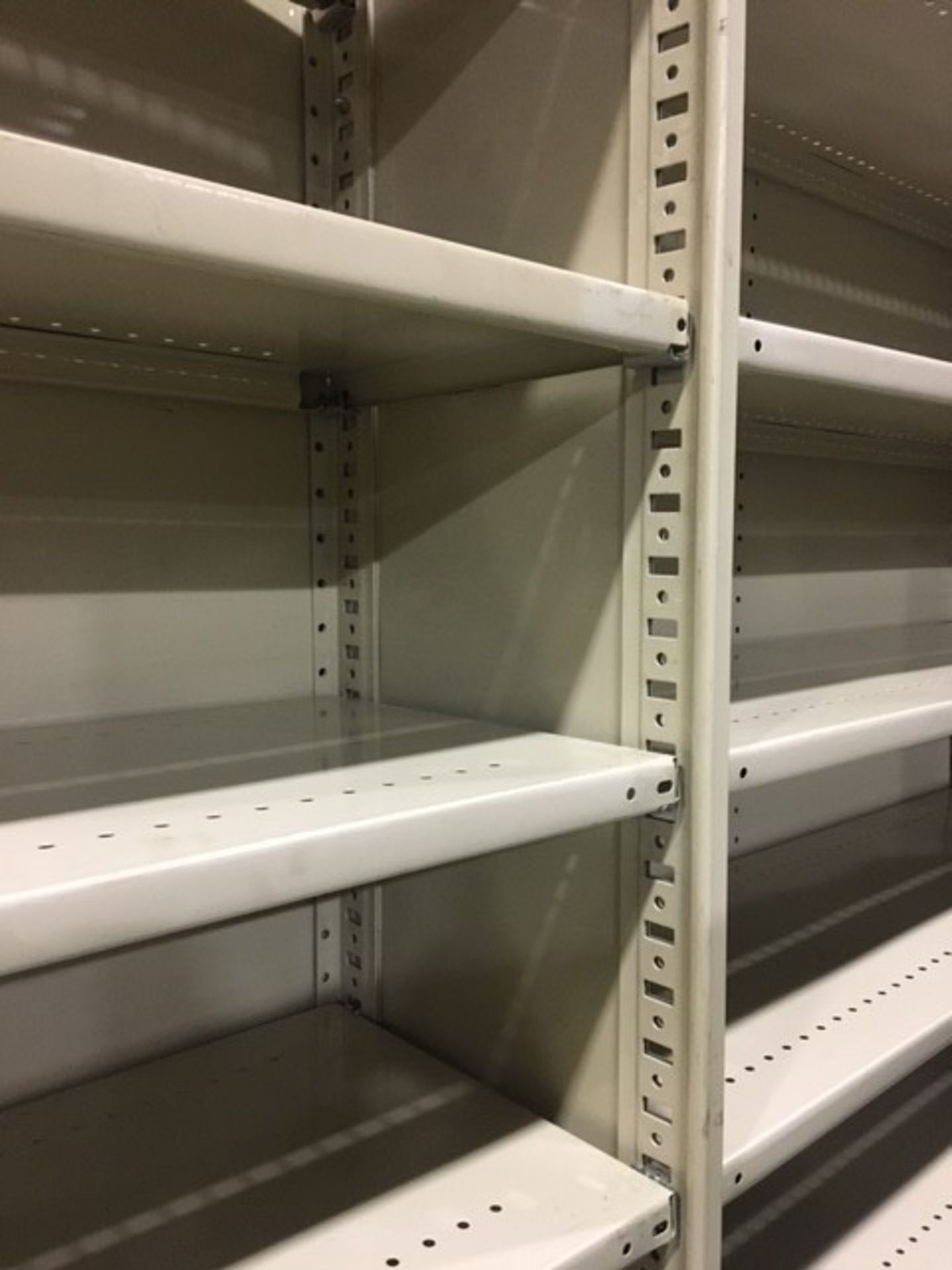 220 BAYS OF 15'' X 48* X 87'' WITH 8 SHELVES PER BAY - 48'' X 87'' BOROUGHS BACK PANEL - Image 4 of 5