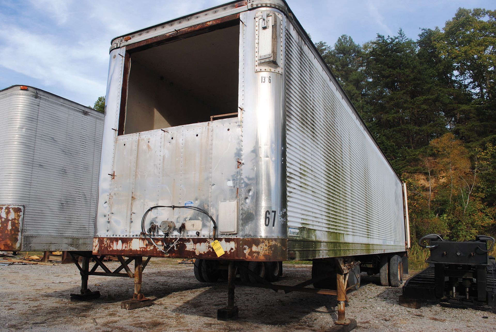 AMERICAN 48'' BOX TRAILER; VIN R04825F3039111 WITH CONTENTS