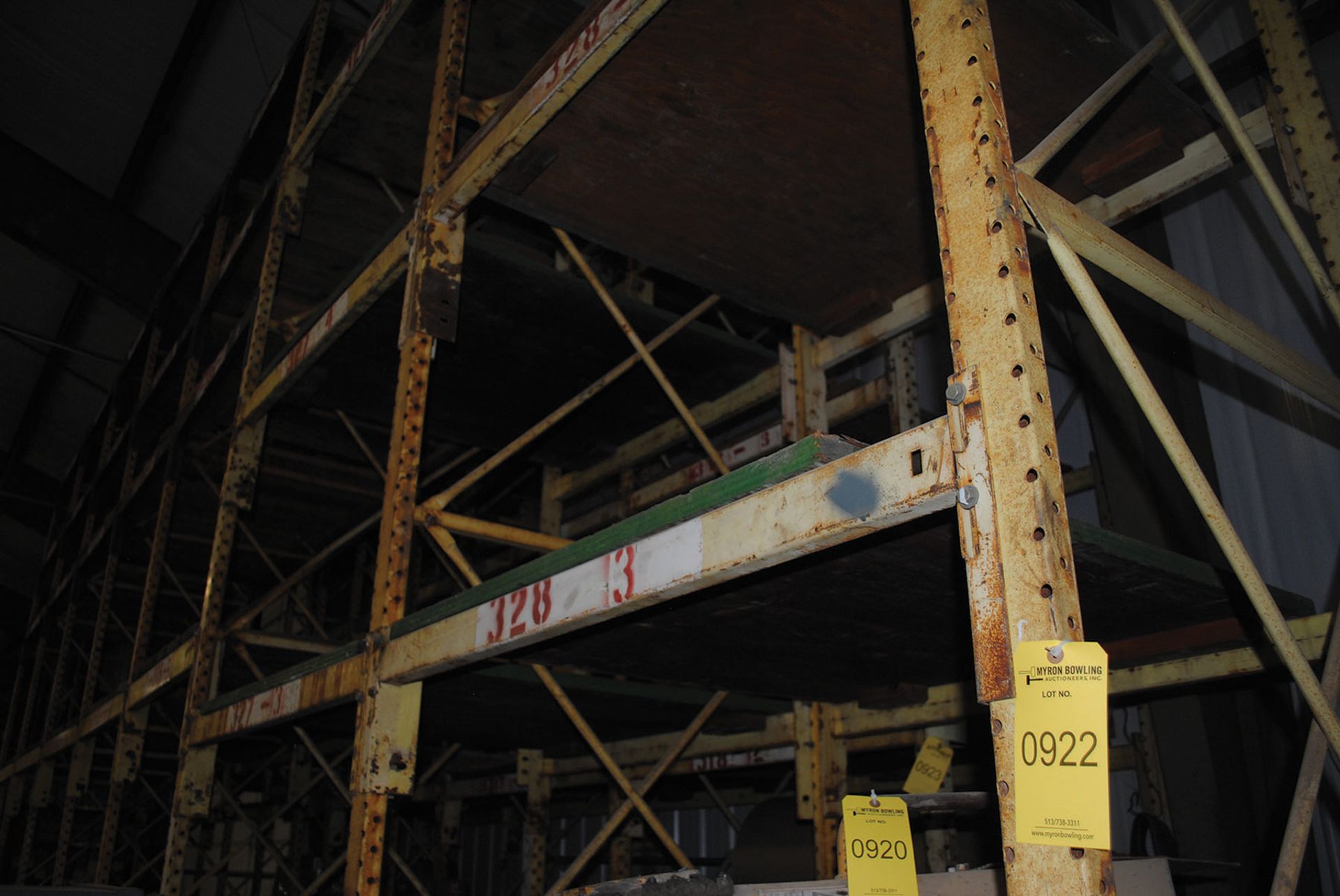 (7) SECTIONS OF BOLT TOGETHER PALLET RACK