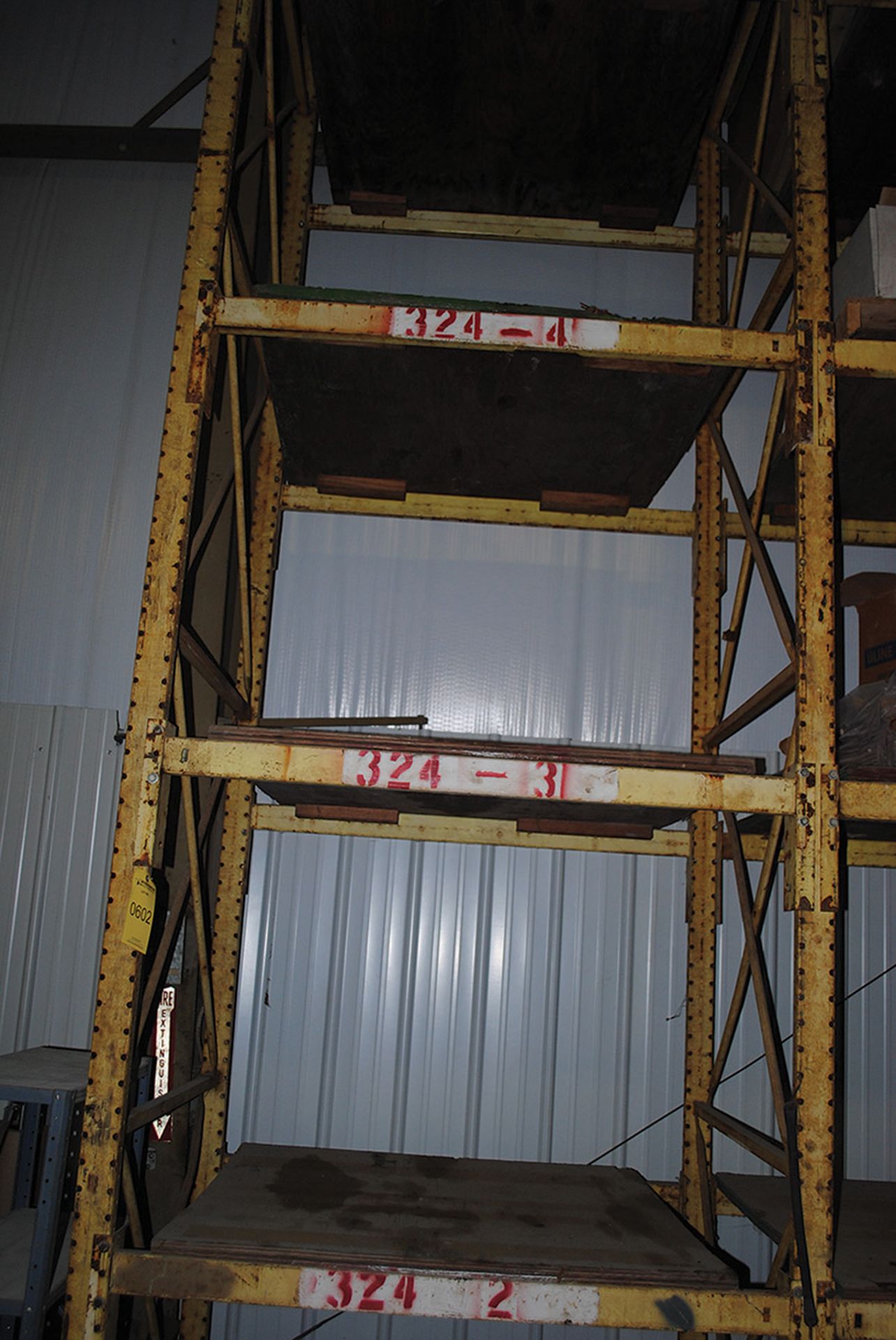 (3) SECTIONS OF PALLET RACK