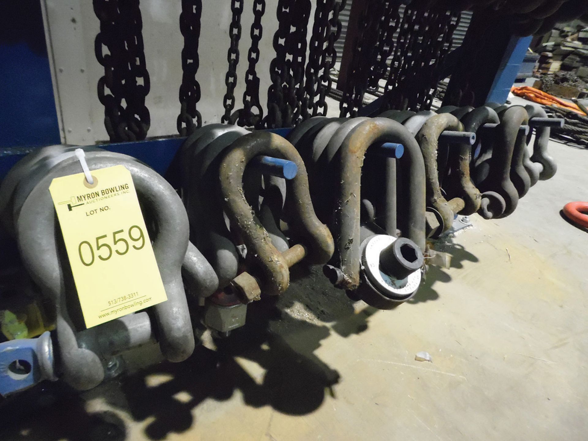 (LOT) ASSORTED SIZES OF SHACKLES