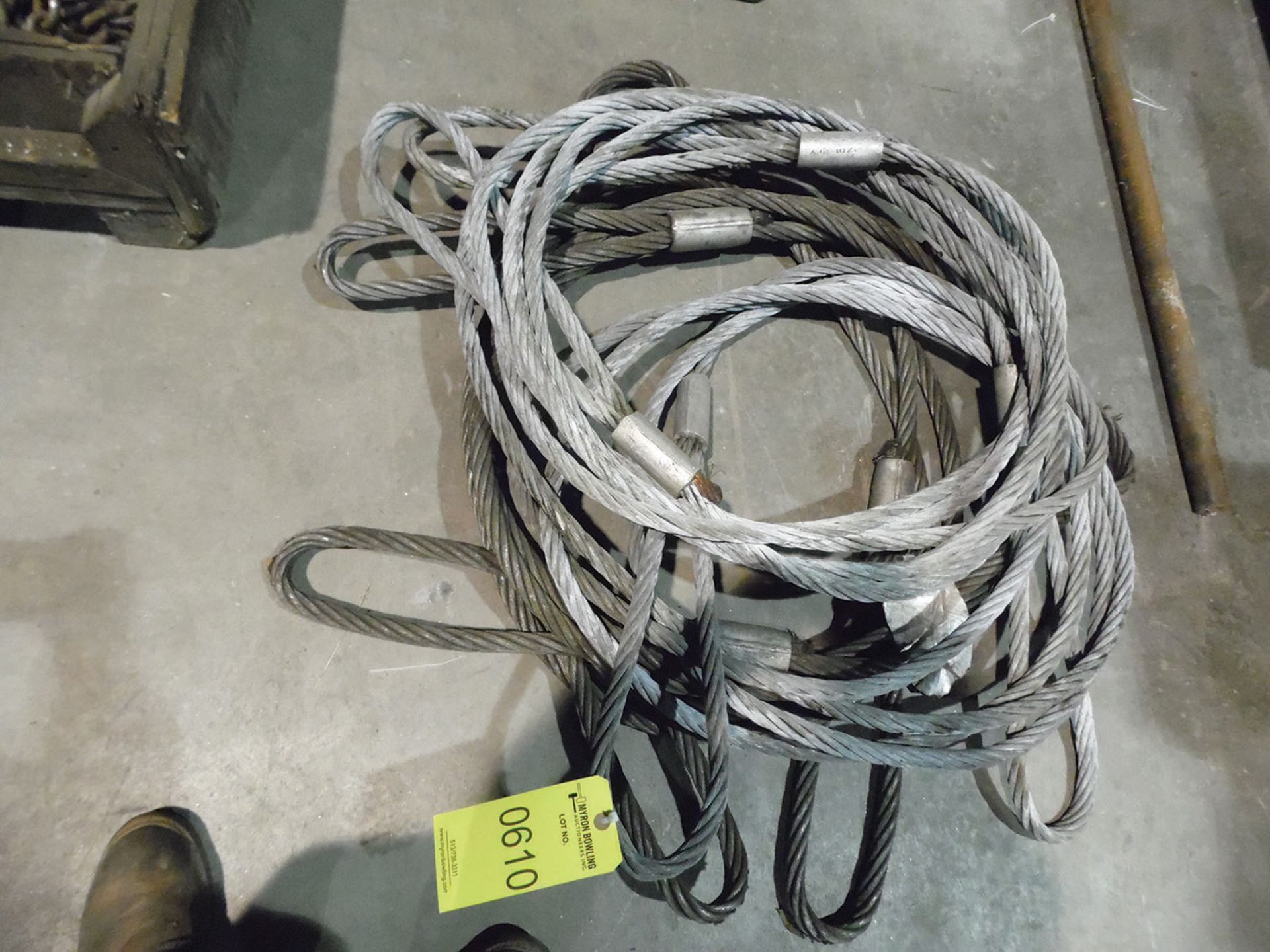 (LOT) ASSORTED CABLE SLINGS