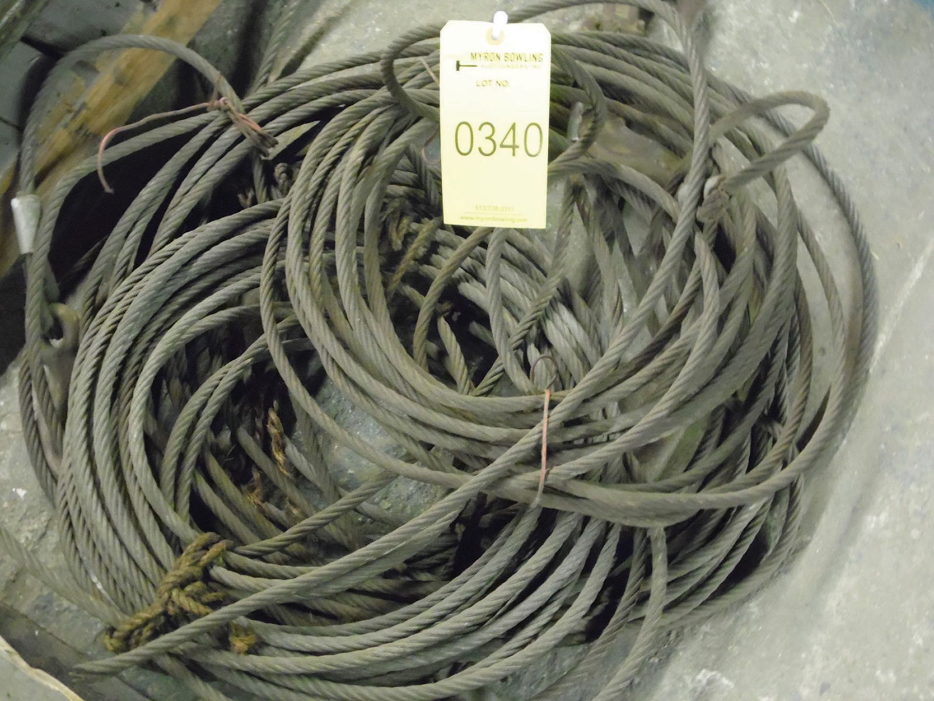 (2) SPOOLS OF CABLE 5/8''