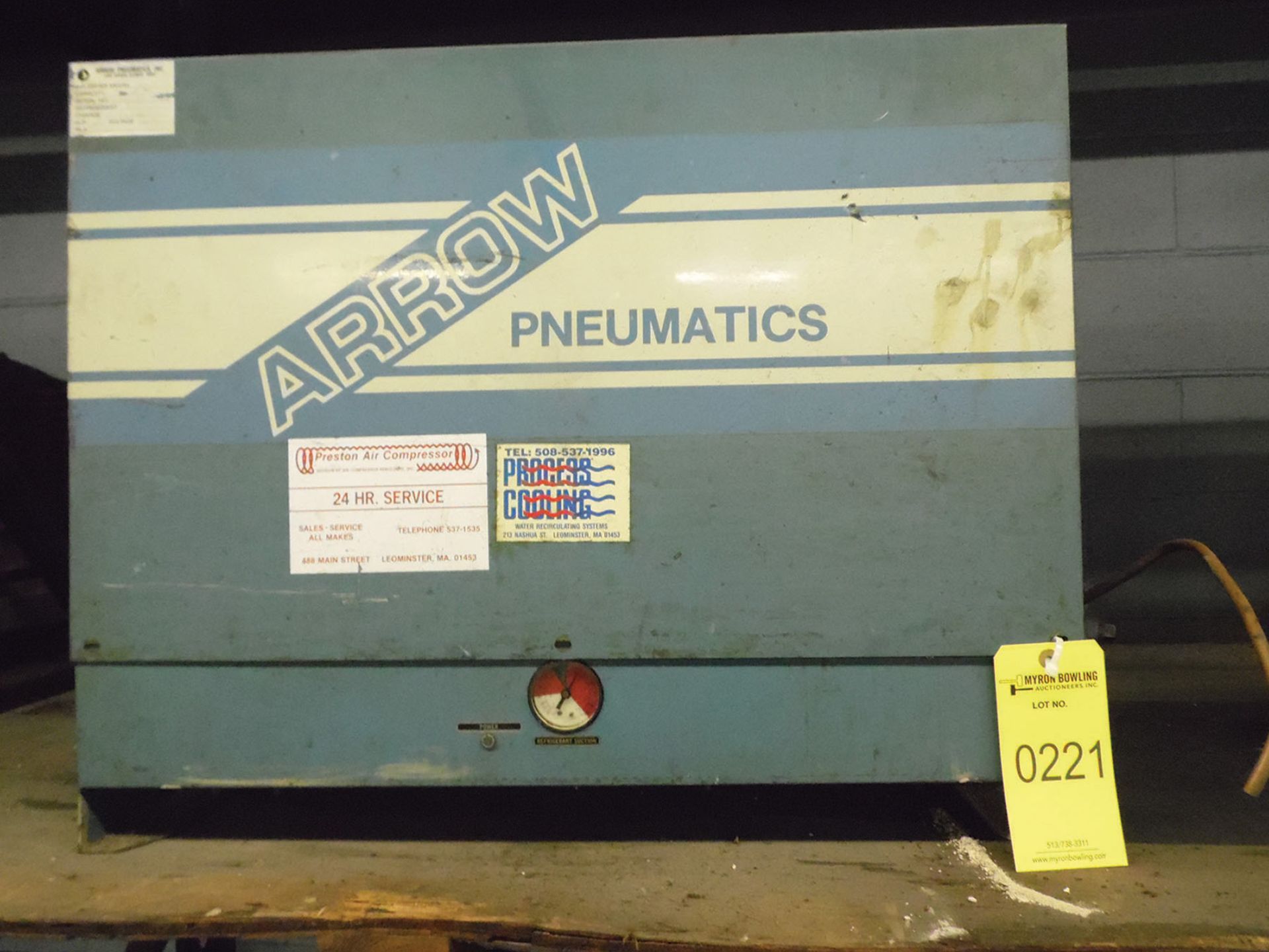 ARROW PNEUMATICS AIR DRYER, MODEL A-70-1, S/N 8010P