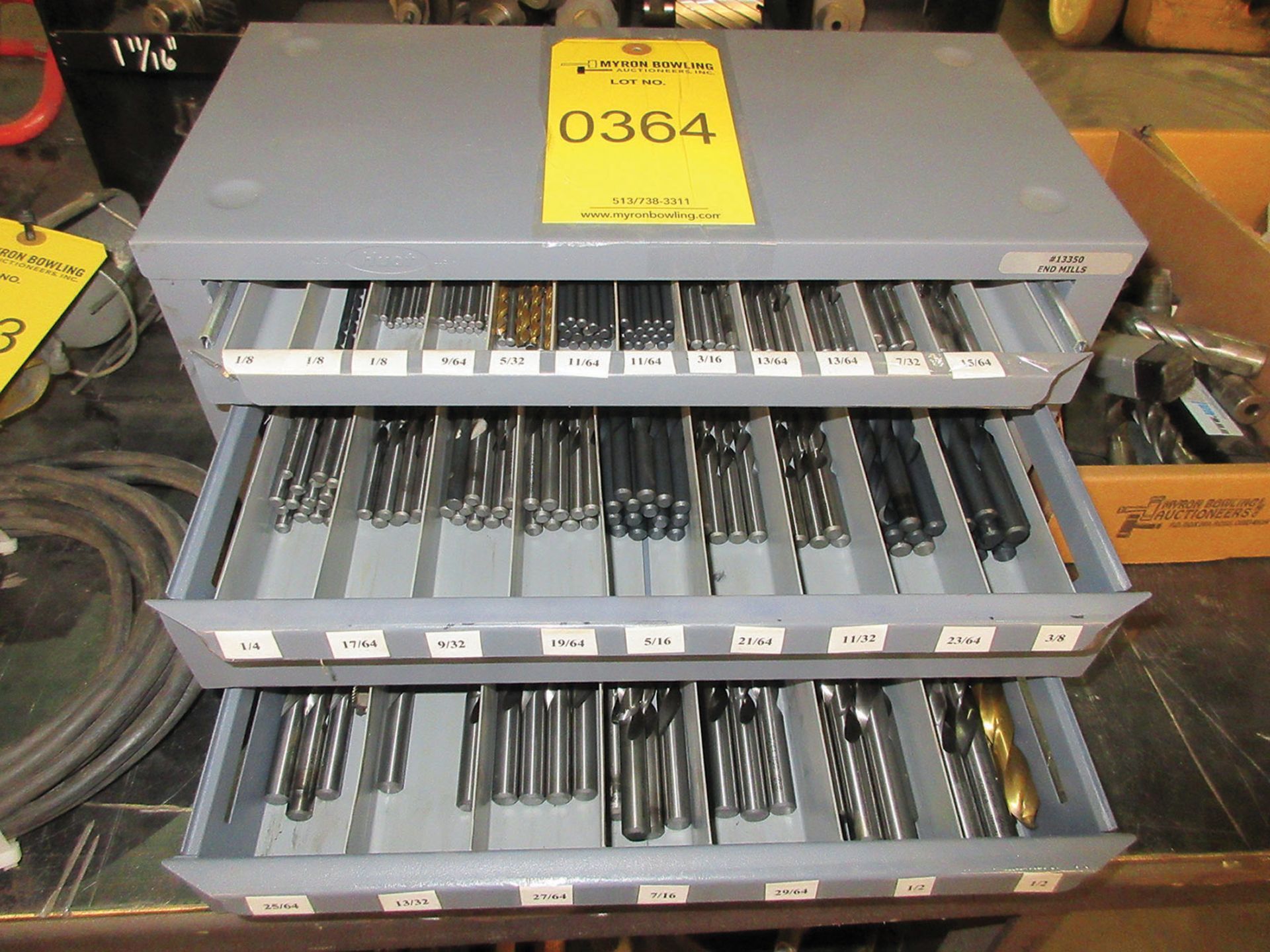 HUOT DRILL INDEX WITH NEW DRILL BITS 1/8''-1/2''