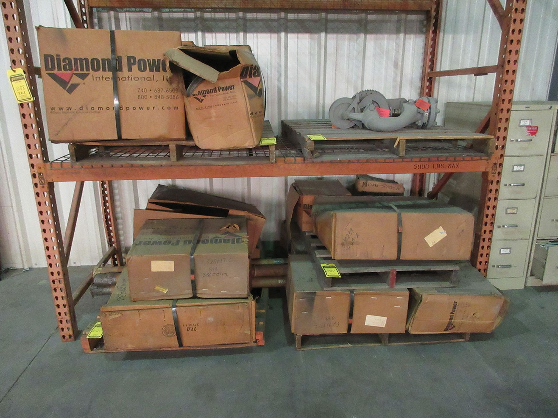 CONTENTS OF PALLET RACK W/ DIAMOND SOOT BLOWERS