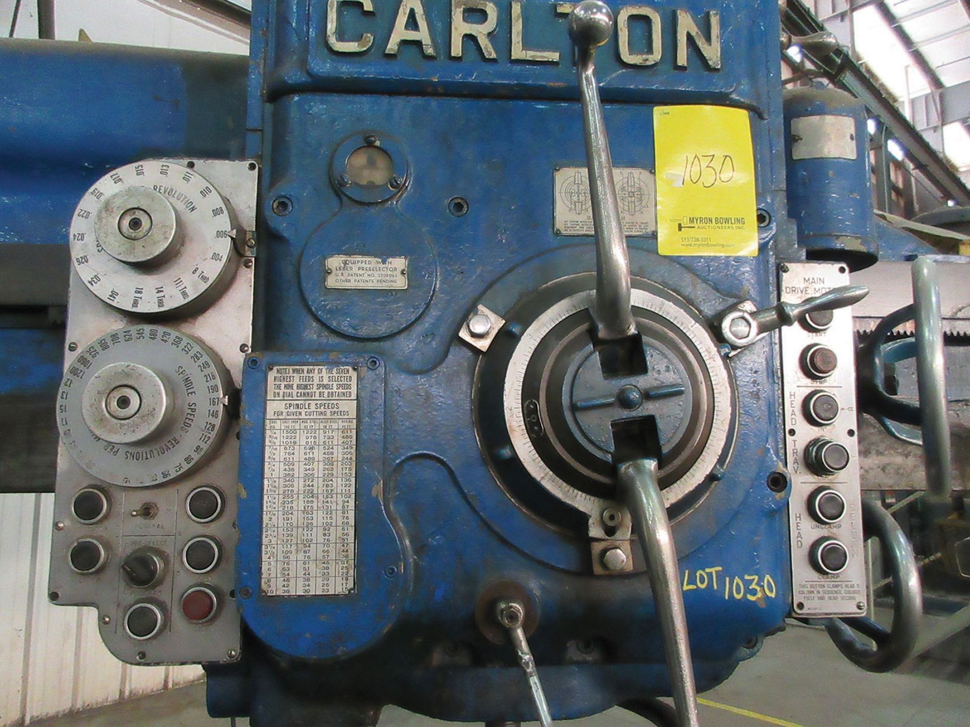 CARLTON 5' X 15'' RADIAL ARM DRILL - Bild 3 aus 3