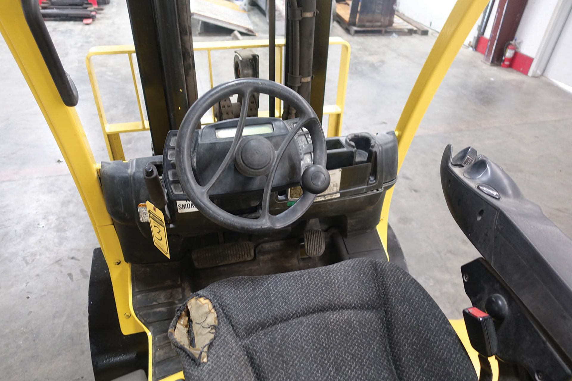 2012 HYSTER 12,000 LB. CAPACITY FORKLIFT; MODEL S12FT, S/N G004V06713K, GAS, SOLID TIRES, 83'' LOWER - Image 2 of 7