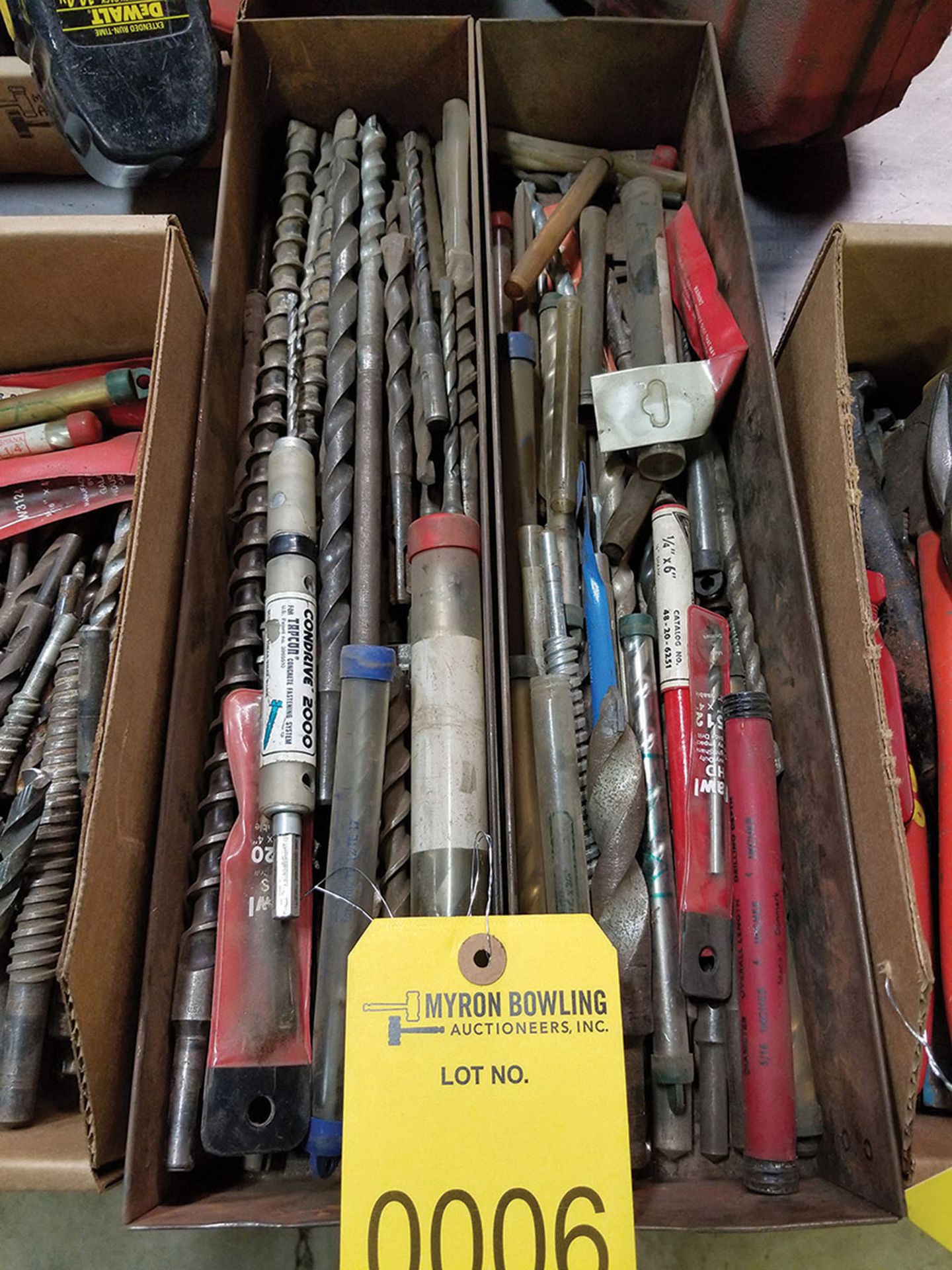 (2) BOXES OF CONCRETE DRILL BITS, WOOD, AND HAMMER DRILL BITS - Image 2 of 2