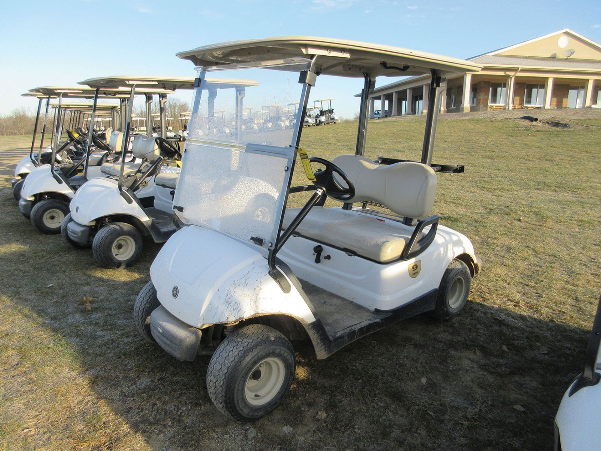 2012 1/2 YAMAHA GAS GOLF CART; MODEL YDRAX2, S/N JW8-208177