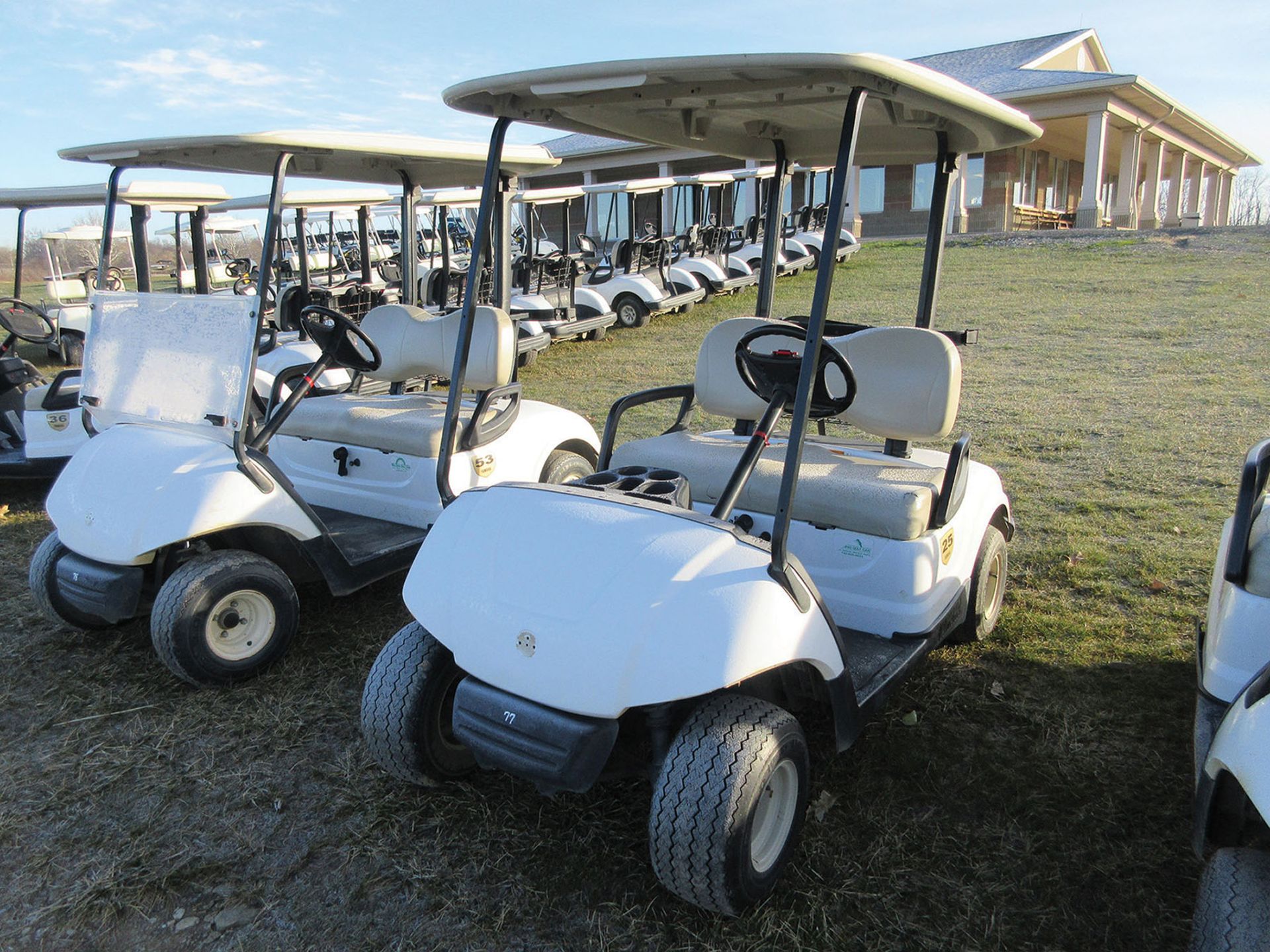 2008 YAMAHA GAS GOLF CART; MODEL YDRA, S/N JW1-206289