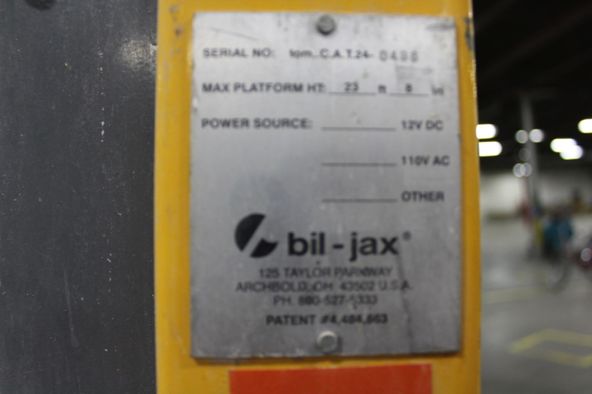 Bil-Jax Tom C.A.T 24 Electric Manlift, S/N 0496 (Location: Sonoco Warehouse) - Image 2 of 2