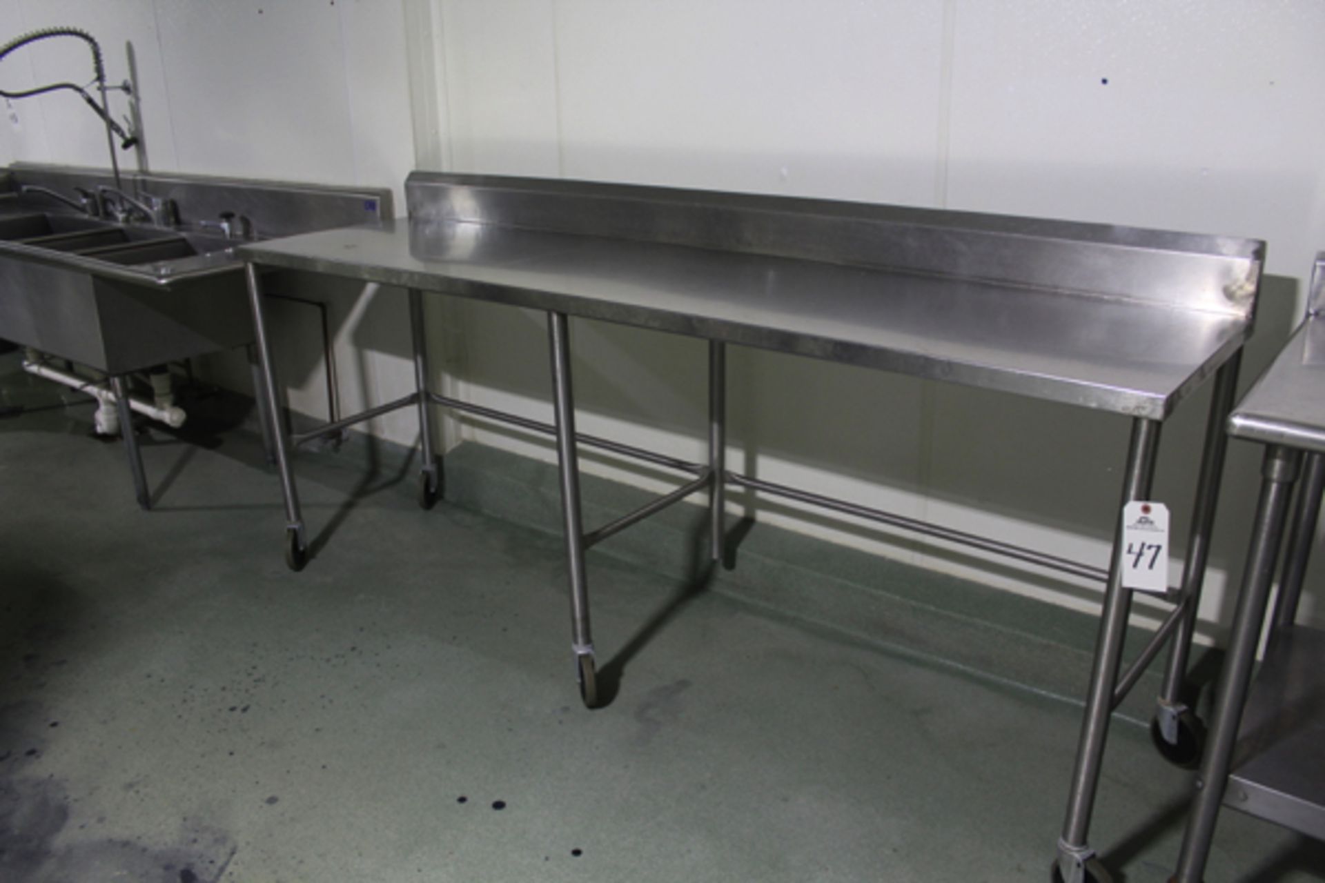 Stainless Steel Prep Table, 25" x 8' | Loading Price: $50 Or Buyer May Hand Carry By February 3rd,