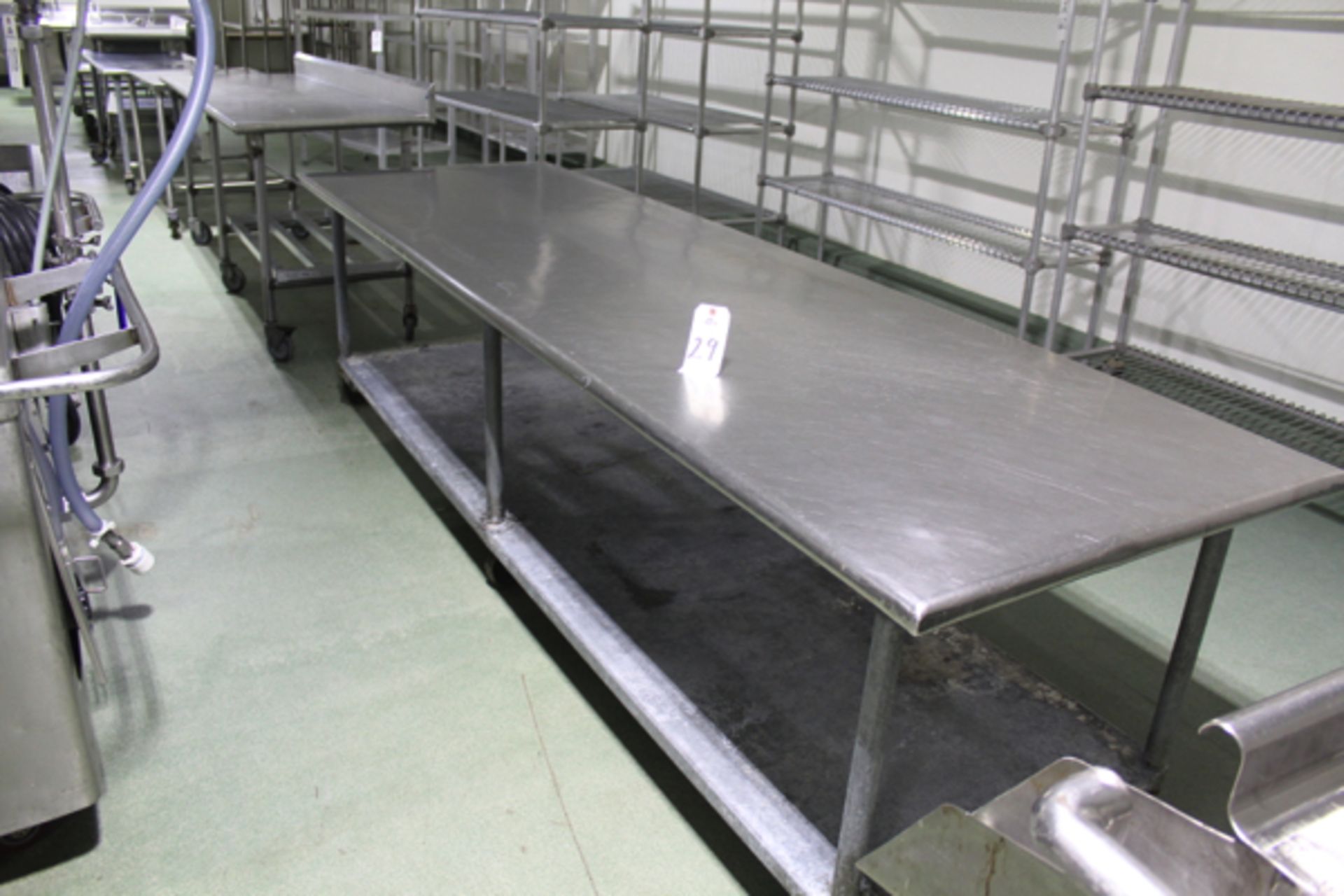 Stainless Steel Prep Table, 36" x 10' | Loading Price: $25 Or Buyer May Hand Carry By February