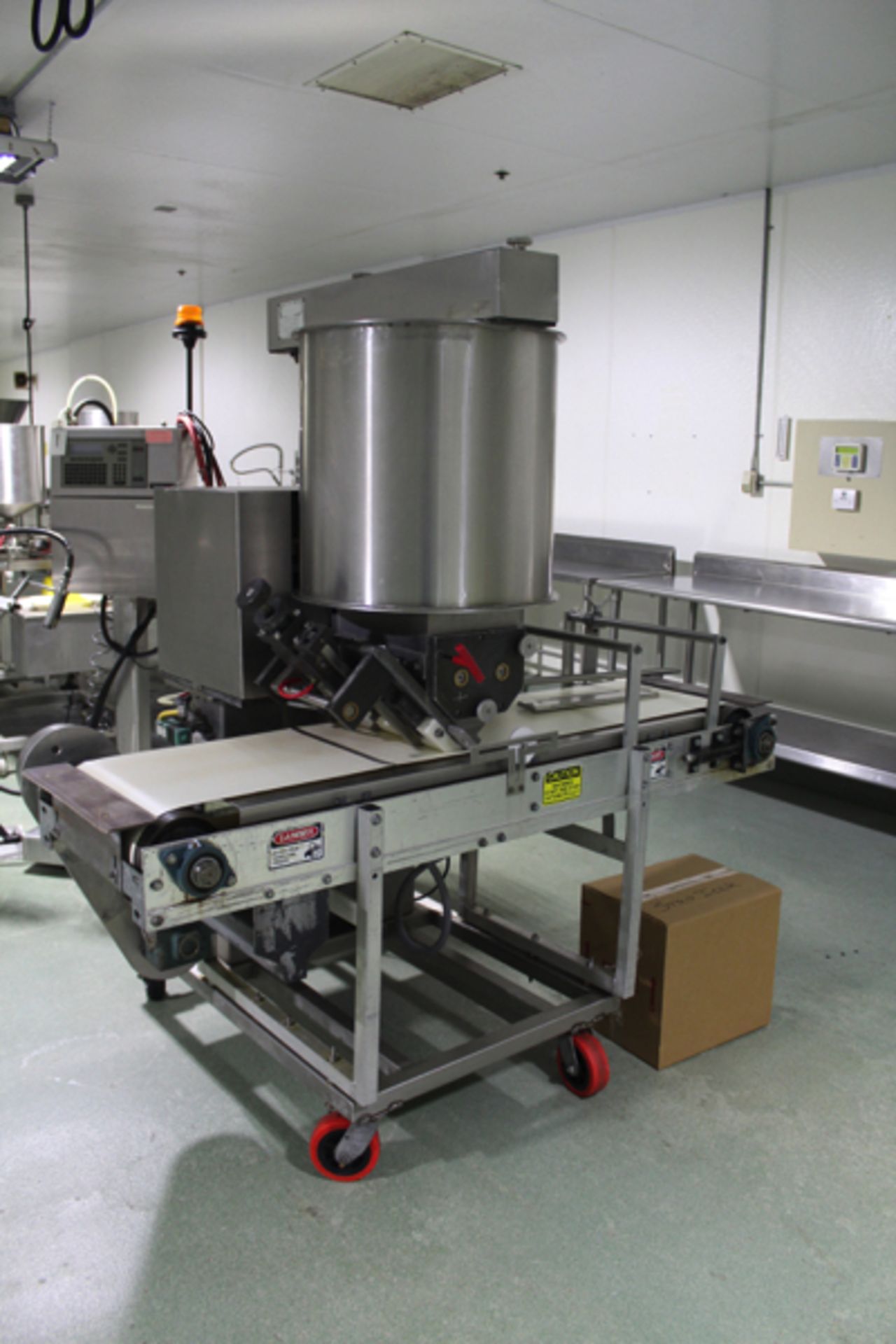 Fedco Strip Icing Applicator Machine, M# Strip Icer 12-CA, Agitated Stainless Steel Hopper &