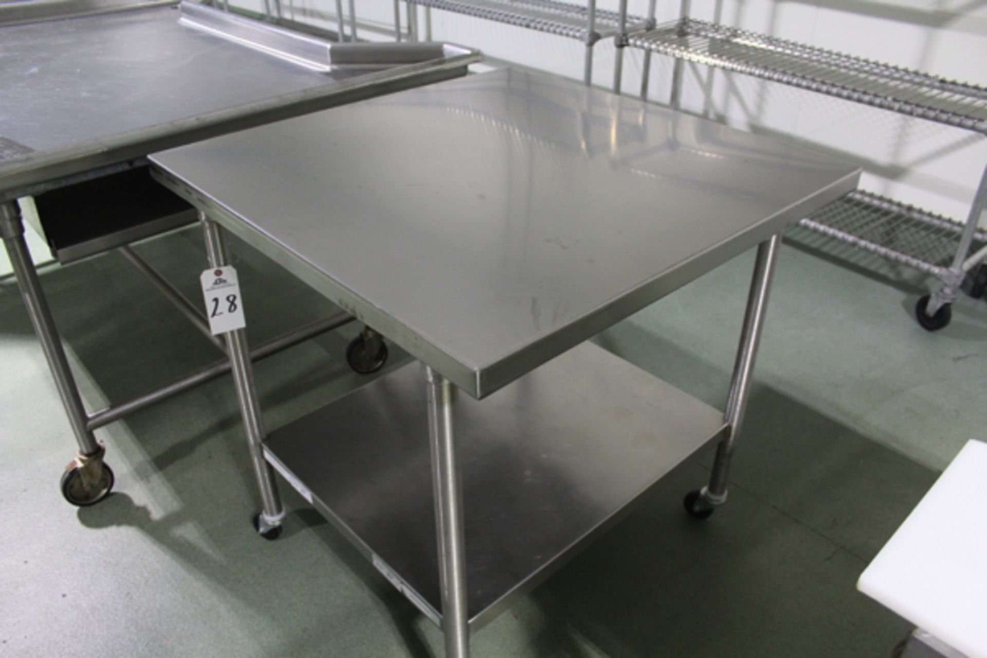 Stainless Steel Prep Table, 36" x 36" | Loading Price: $25 Or Buyer May Hand Carry By February