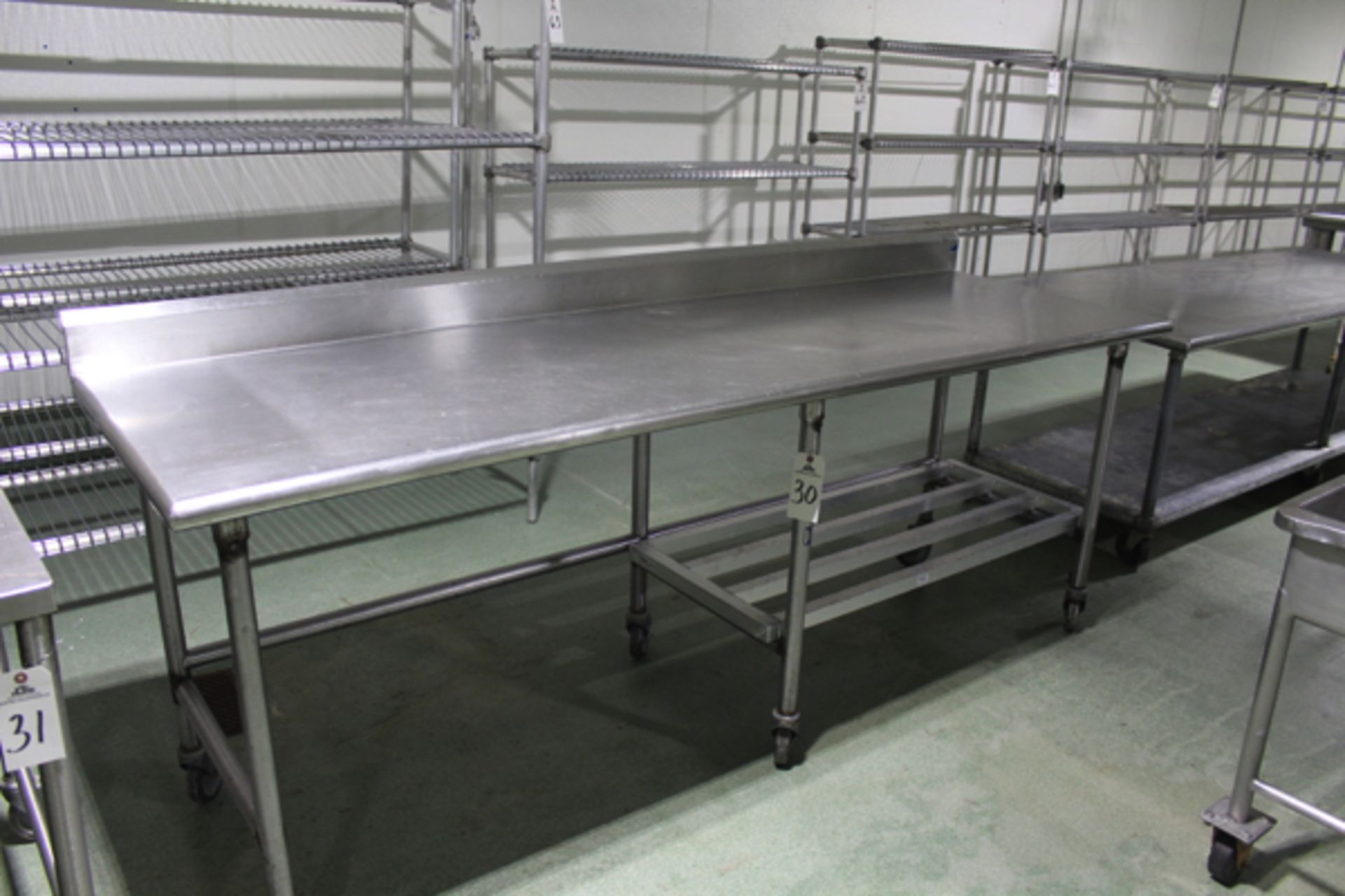 Stainless Steel Prep Table, 29" x 8' | Loading Price: $25 Or Buyer May Hand Carry By February 3rd,