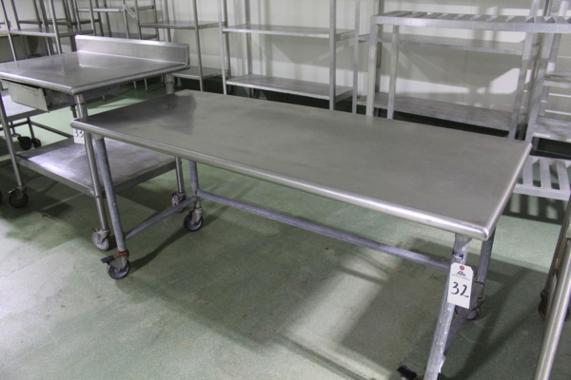 Stainless Steel Prep Table, 30" x 6' | Loading Price: $25 Or Buyer May Hand Carry By February 3rd,