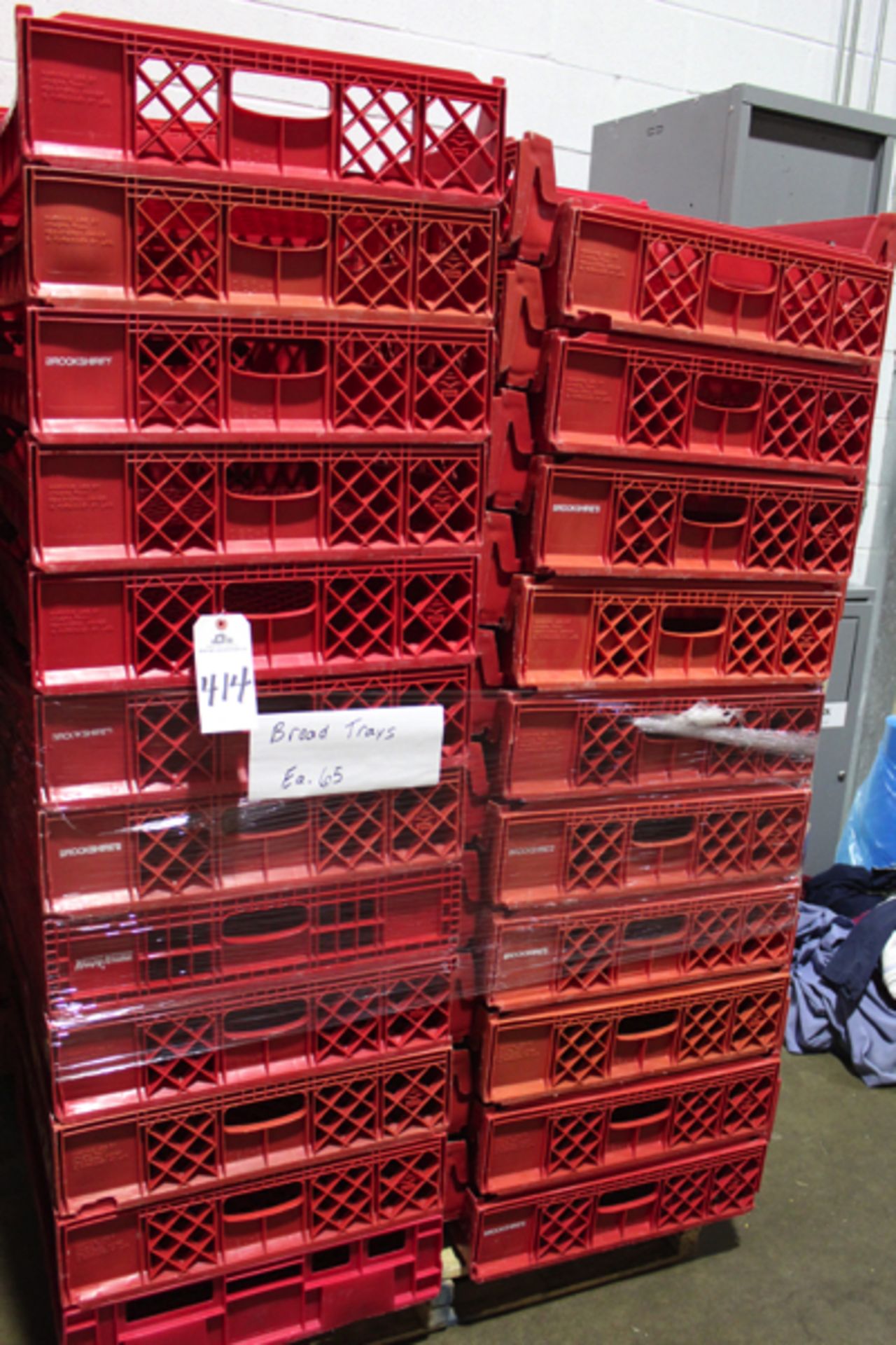Lot of (65) Bread Trays, 20 1/2" x 24 3/4" x 5 1/4" | Loading Price: $25 Or Buyer May Hand Carry