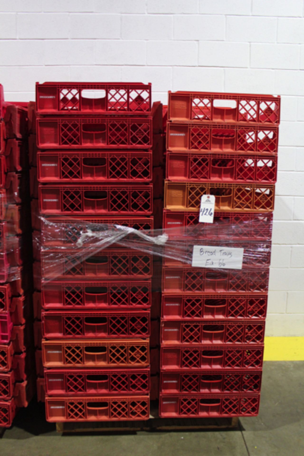 Lot of (66) Bread Trays, 20 1/2" x 24 3/4" x 5 1/4" | Loading Price: $25 Or Buyer May Hand Carry