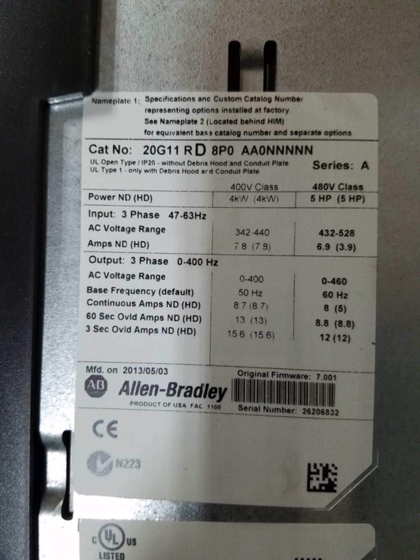 Lot of (3) Allen Bradley 755 VFD's | Location: Oven/Mixing Room | Rigging Price: Buyer May Hand - Image 4 of 4
