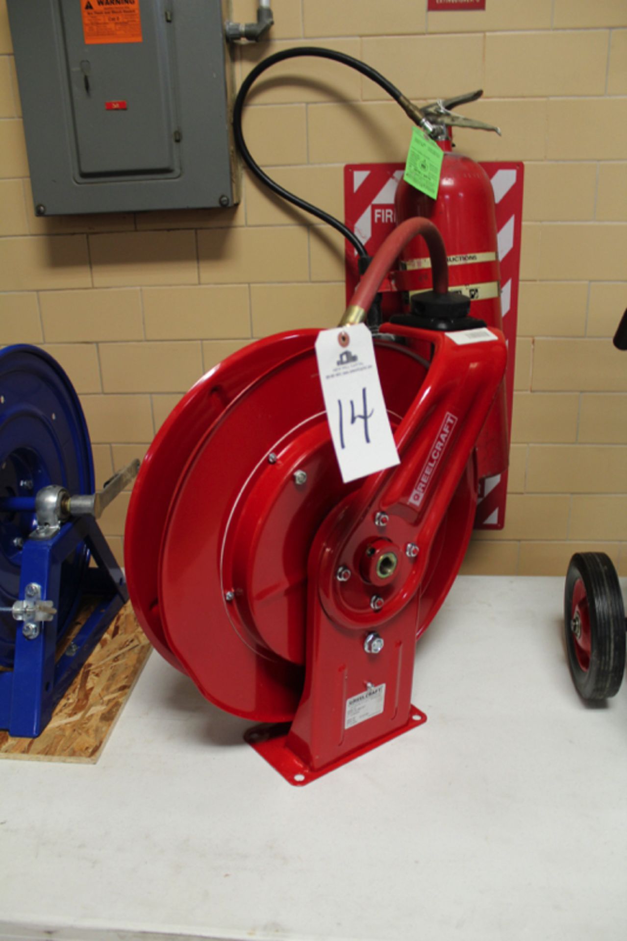 Reelcraft Hose Reel | Location: Oven/Mixing Room | Rigging Price: Buyer May Hand Carry BY