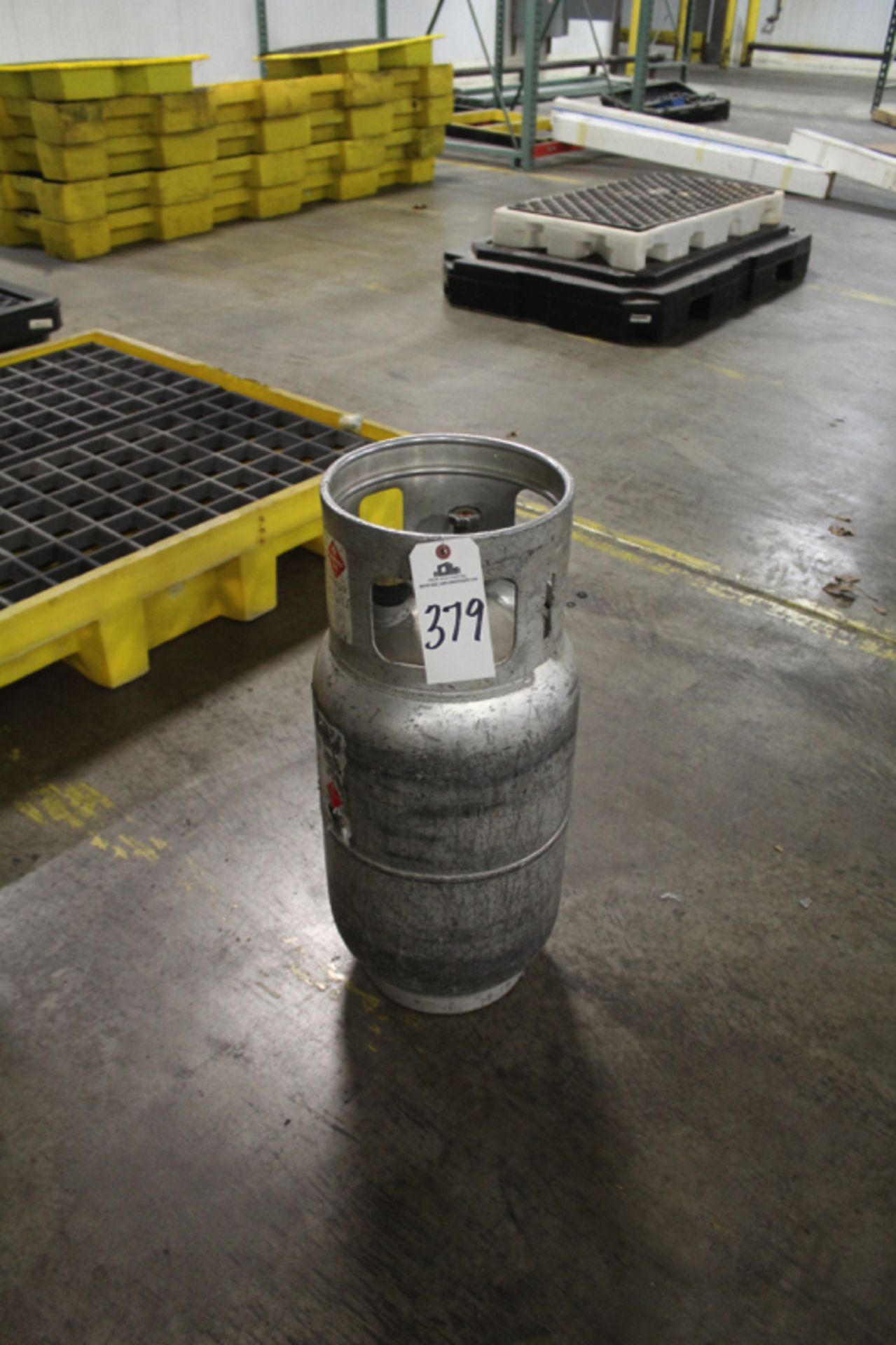 Aluminum LP Forklift Propane Tank | Location: Finished Product Warehouse | Rigging Price: Buyer