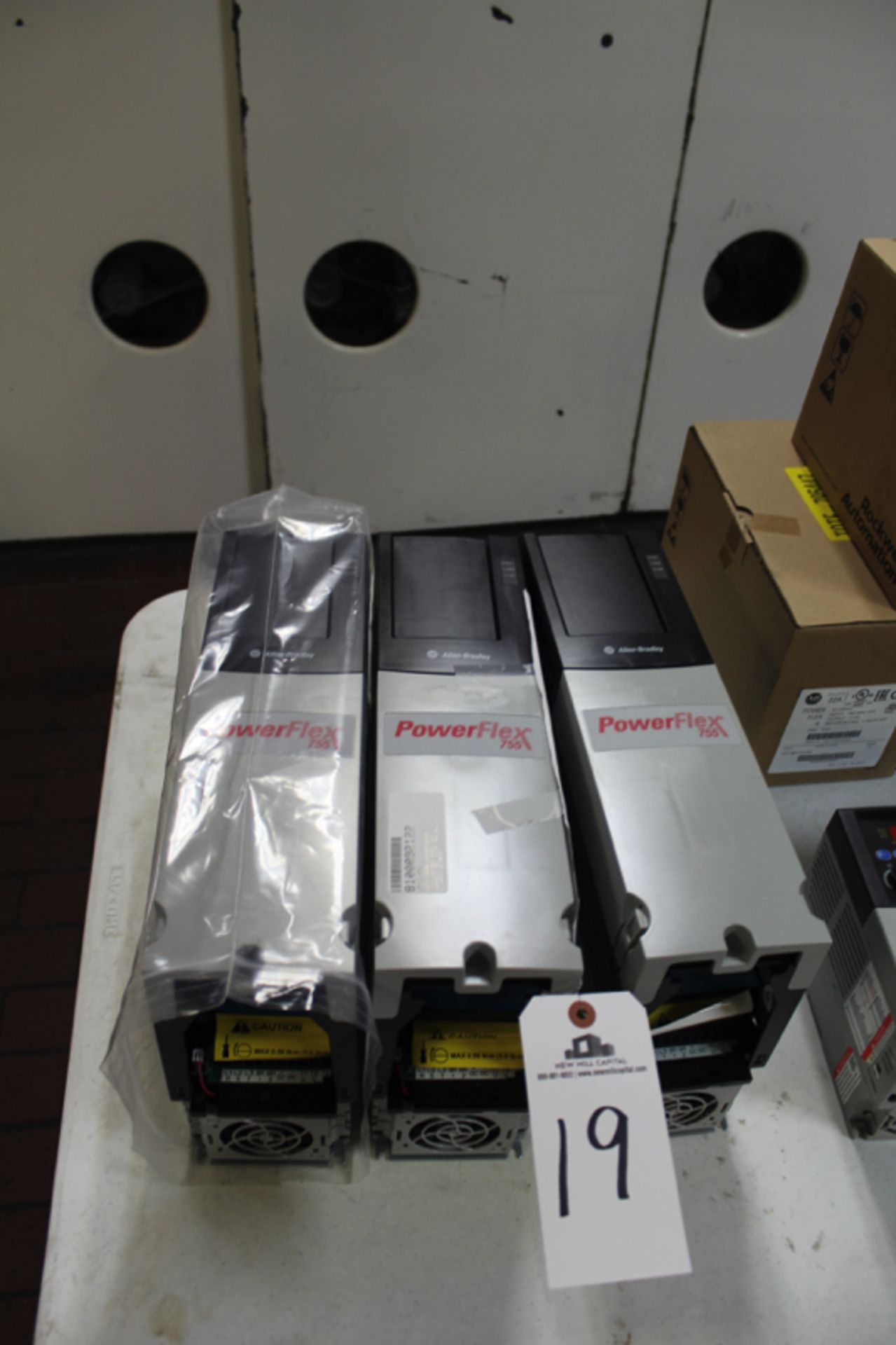 Lot of (3) Allen Bradley 755 VFD's | Location: Oven/Mixing Room | Rigging Price: Buyer May Hand