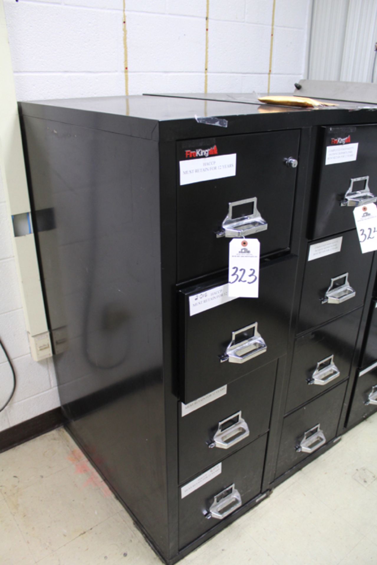 Fire King 4 Drawer File Cabinet | Location: Dryer Room | Rigging Price: $50