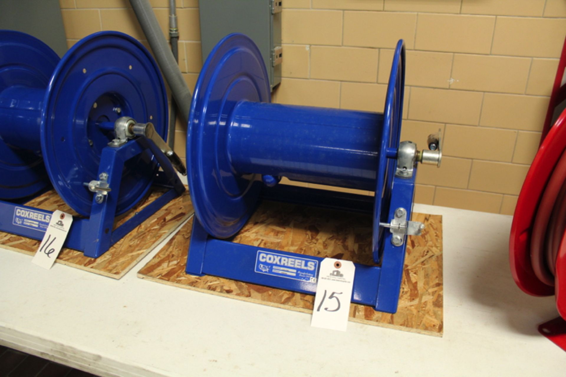 Coxreels Hose Reel | Location: Oven/Mixing Room | Rigging Price: Buyer May Hand Carry BY APPOINTMENT