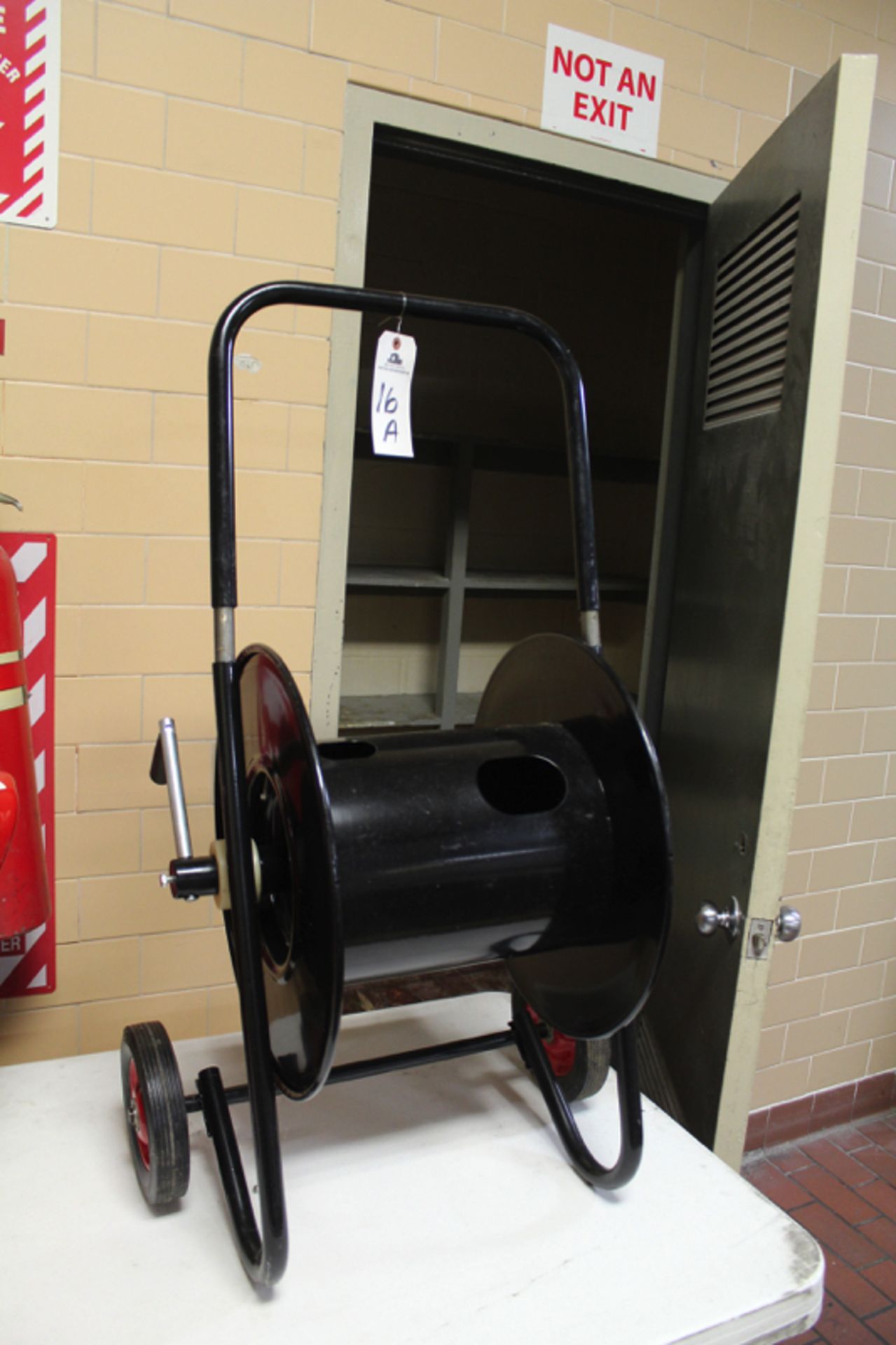 Hose Reel | Location: Oven/Mixing Room | Rigging Price: Buyer May Hand Carry BY APPOINTMENT or