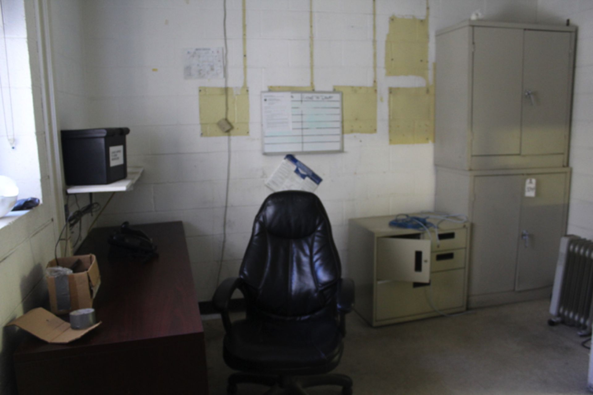 Contents of Office | Location: Dryer Room | Rigging Price: Buyer May Hand Carry BY APPOINTMENT or