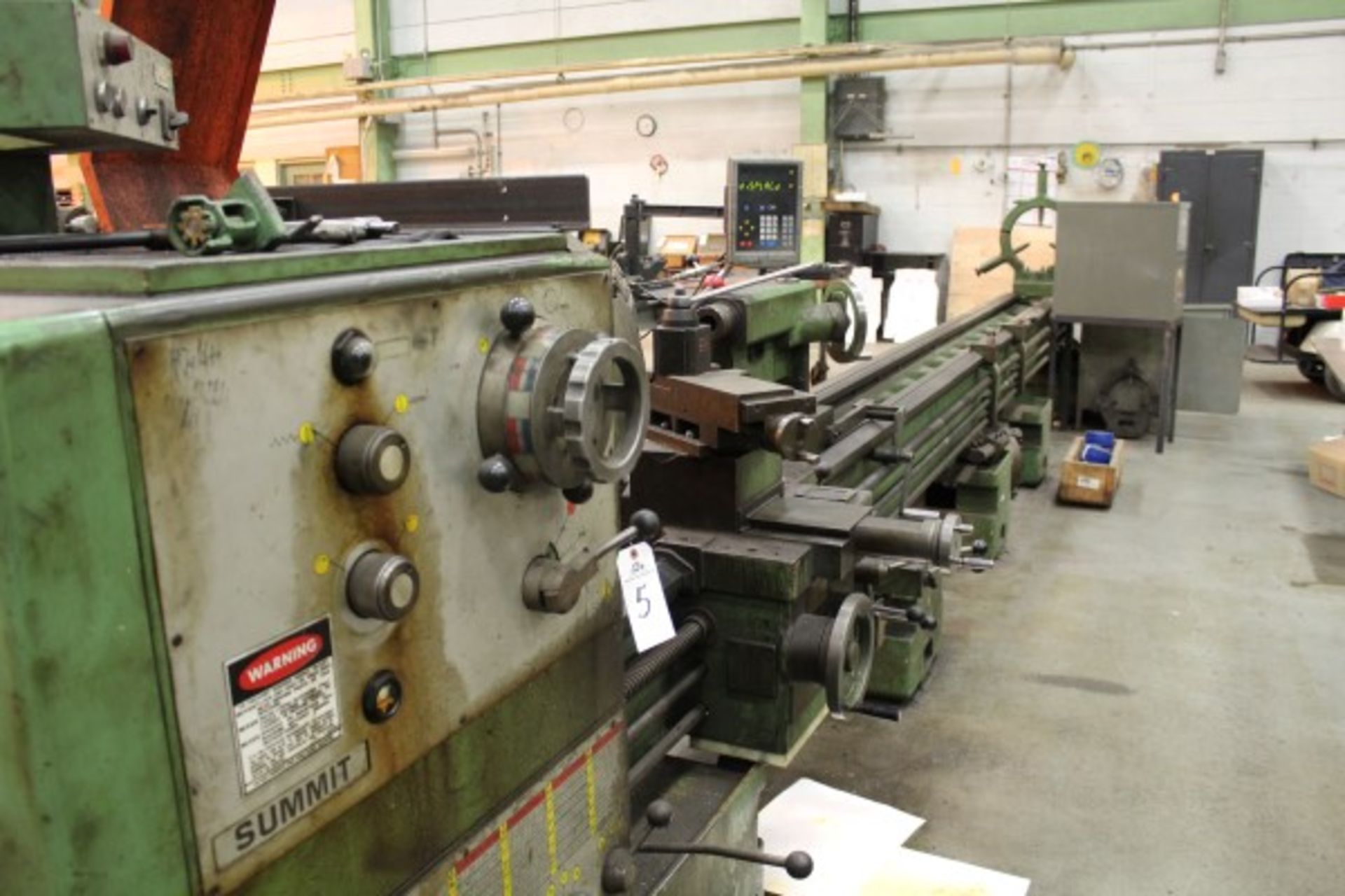 Summit 32/42" X 20' Gap Bed Engine Lathe, M# 30-4 x S/N 810510, 4" Thru Hole, DRO, Taper, 24" 4 Jaw, - Image 3 of 7