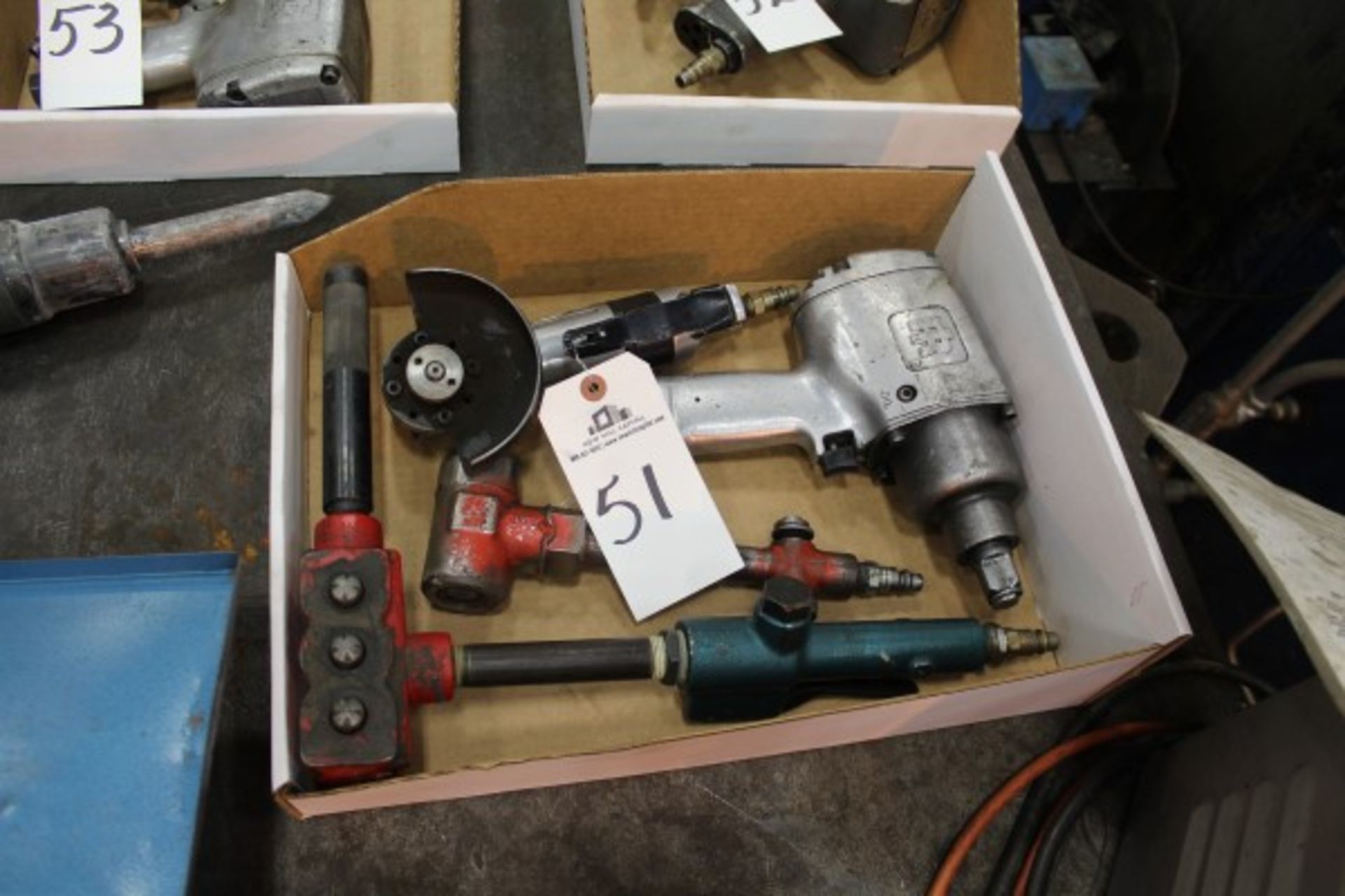 Lot of (4) Air Powered Hand Tools | Location: PM3 2nd Floor Machine Shop