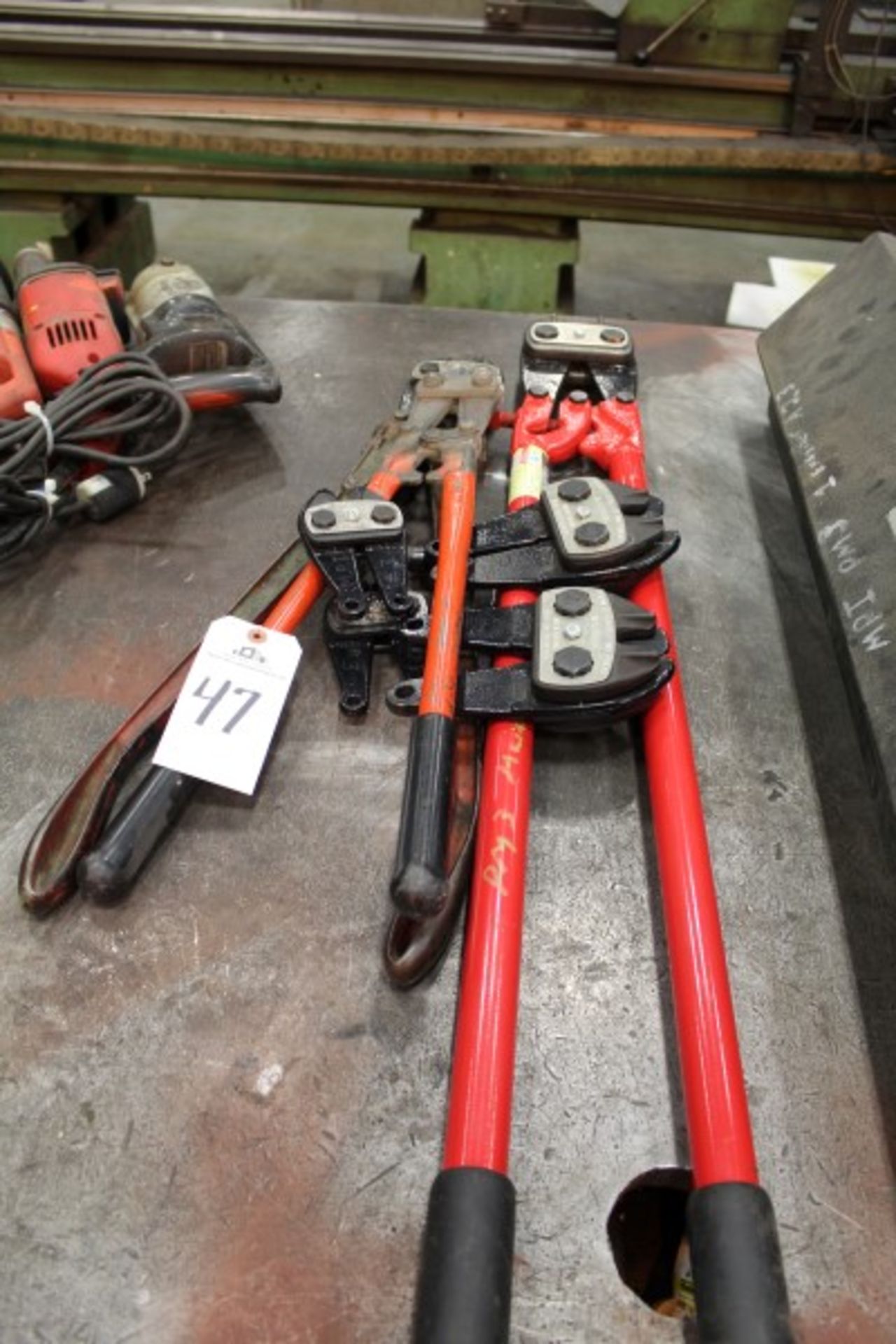 Lot of (3) Bolt Cutters W/Replacement Heads | Location: PM3 2nd Floor Machine Shop