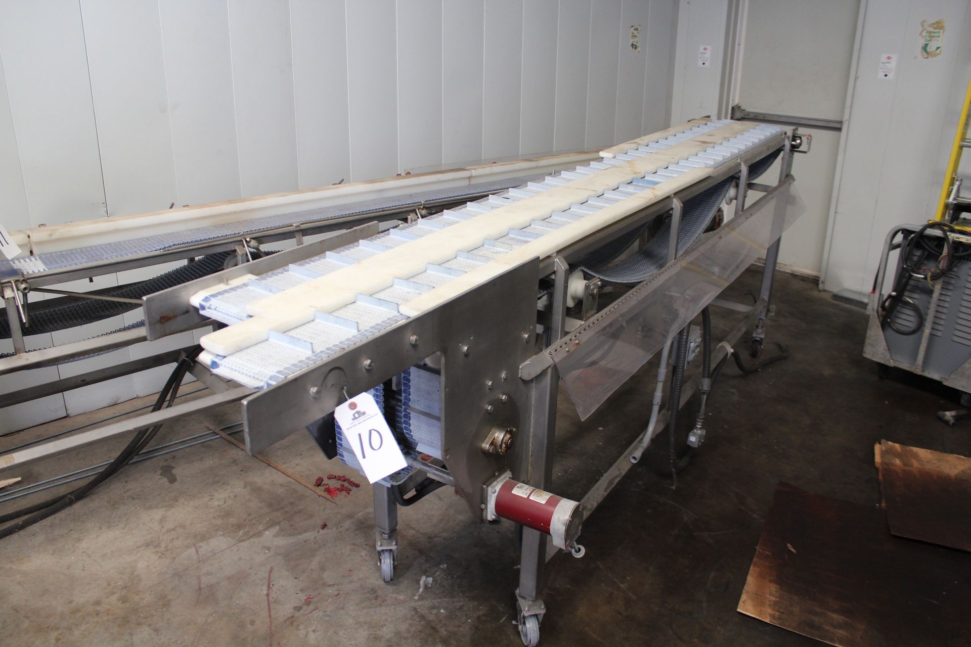 Dual 6" X 10' 6" Poly Belt Flighted Conveyor | Rigging Price: $150