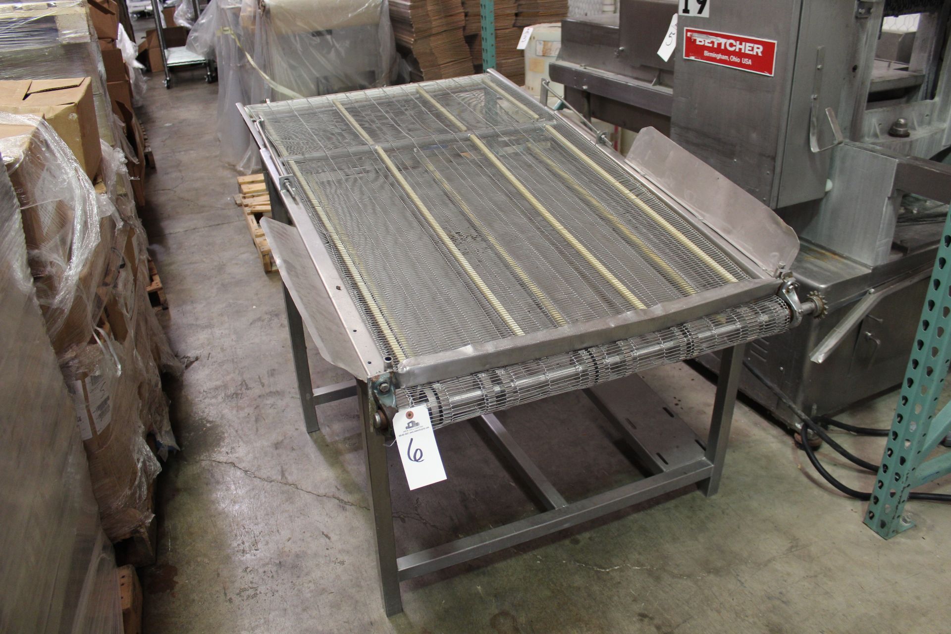 Staninless Steel Mesh Belt Drip Conveyor, 34" X 60" | Rigging Price: $75