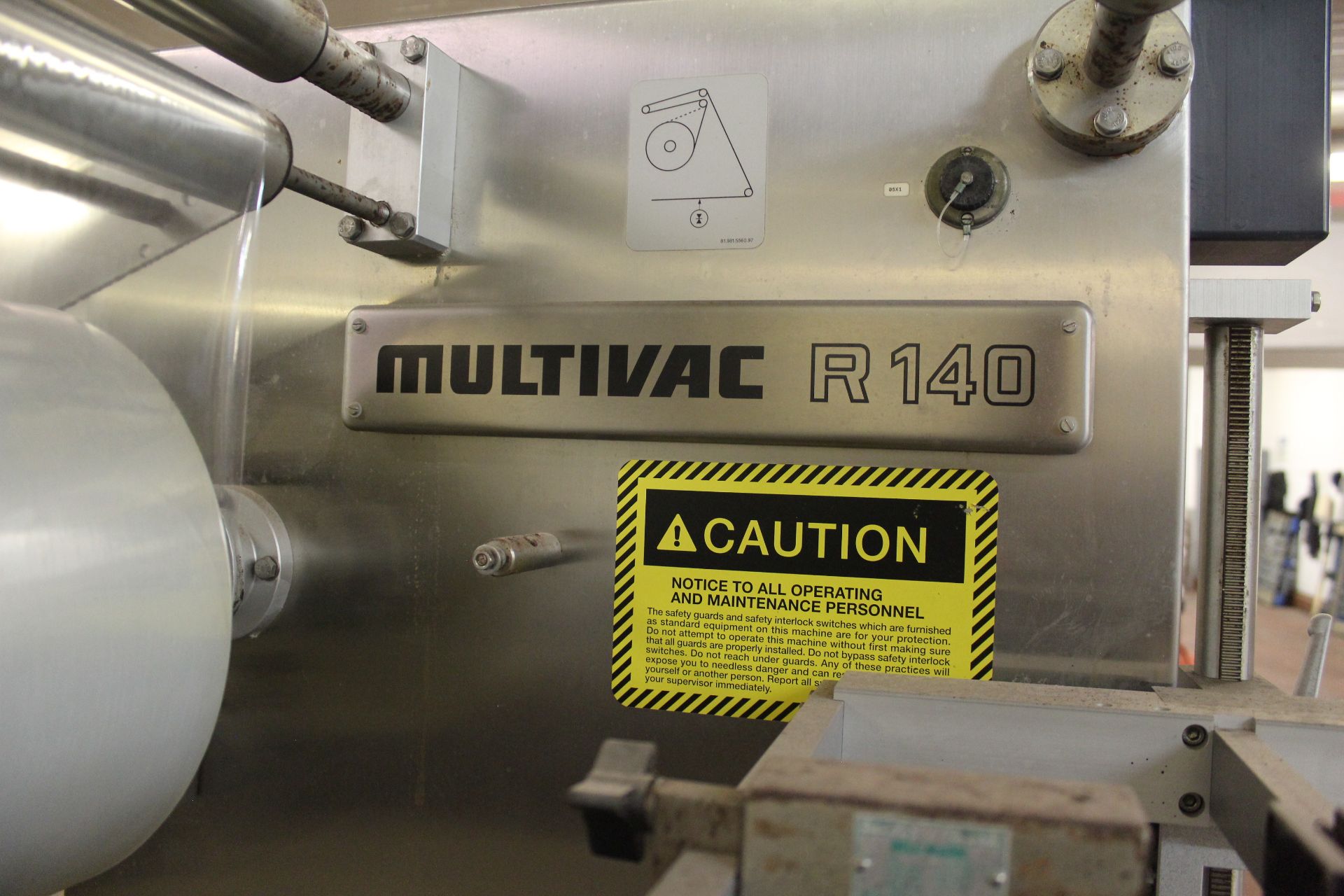 2005 Multivac R140 Rollstock Thermoformer Vacuum Packager, M# R140, S/N 103806 - Image 2 of 5