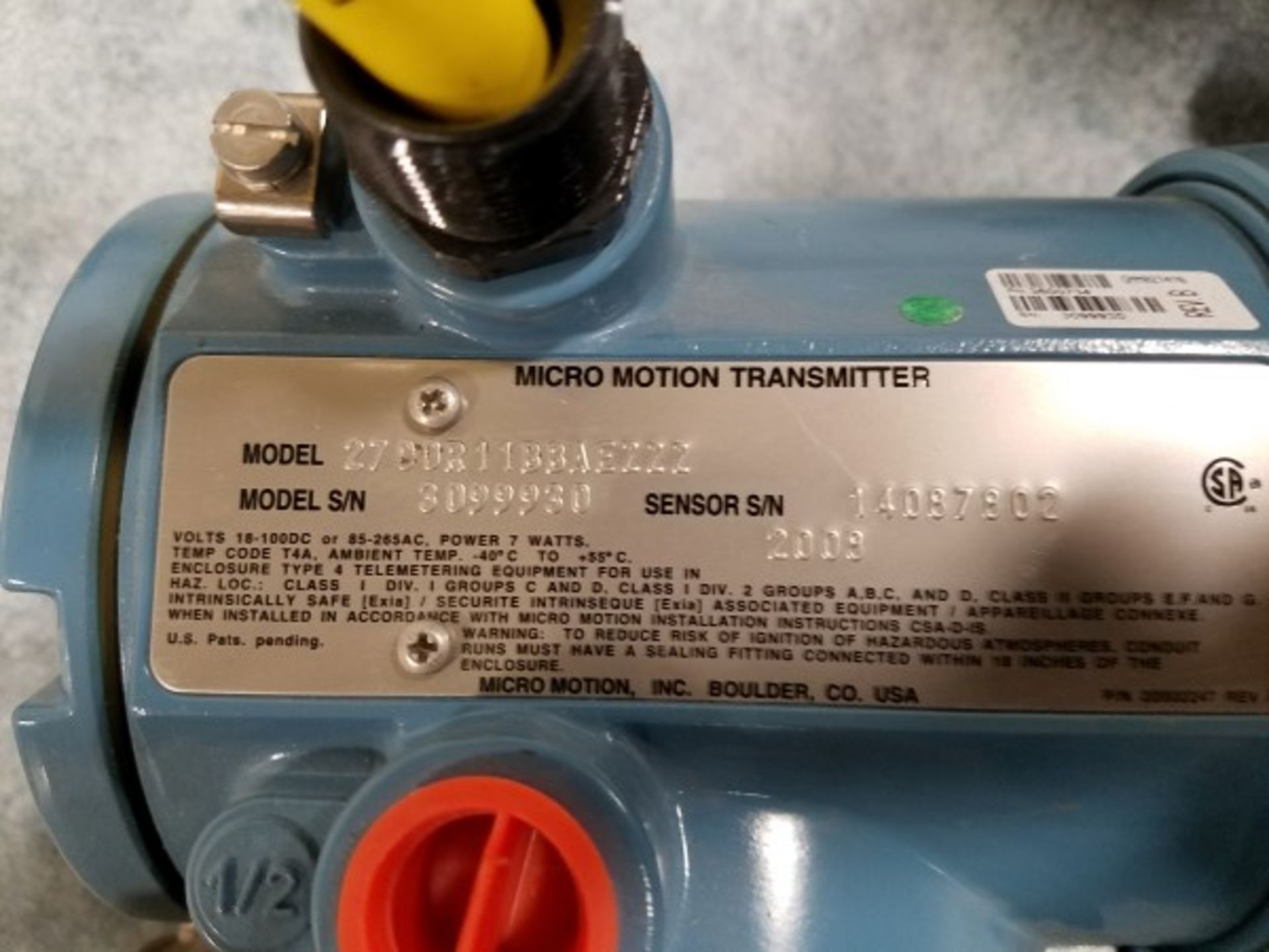 Endress Hauser, Promag P Electromagnetic Flowmeter, S/N 5401BF16000 | Location: Cookie Line | - Image 3 of 3