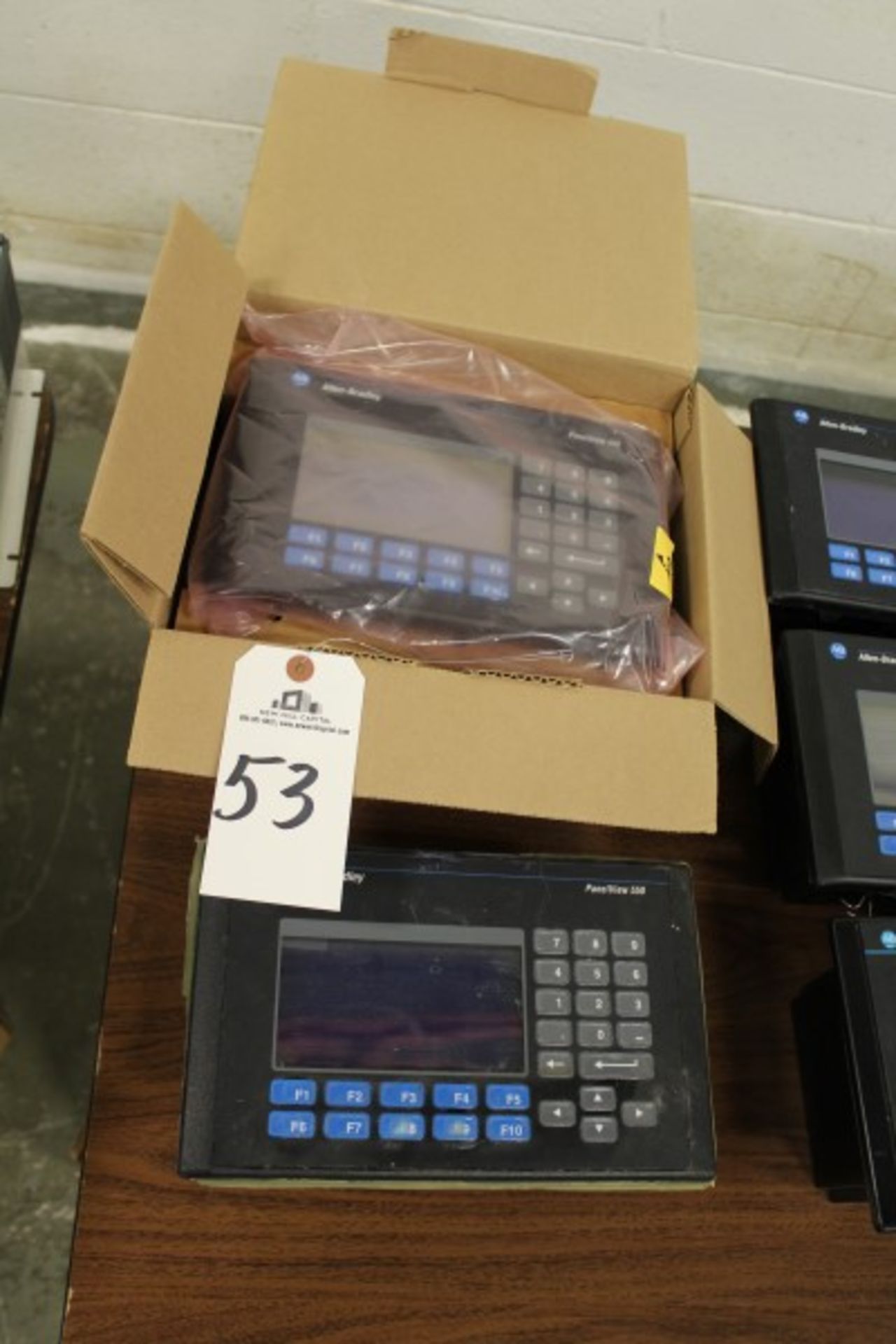 Lot of (2) Allen Bradley PanelView 550 Terminals | Location: Cookie Line | Rigging Price: Buyer