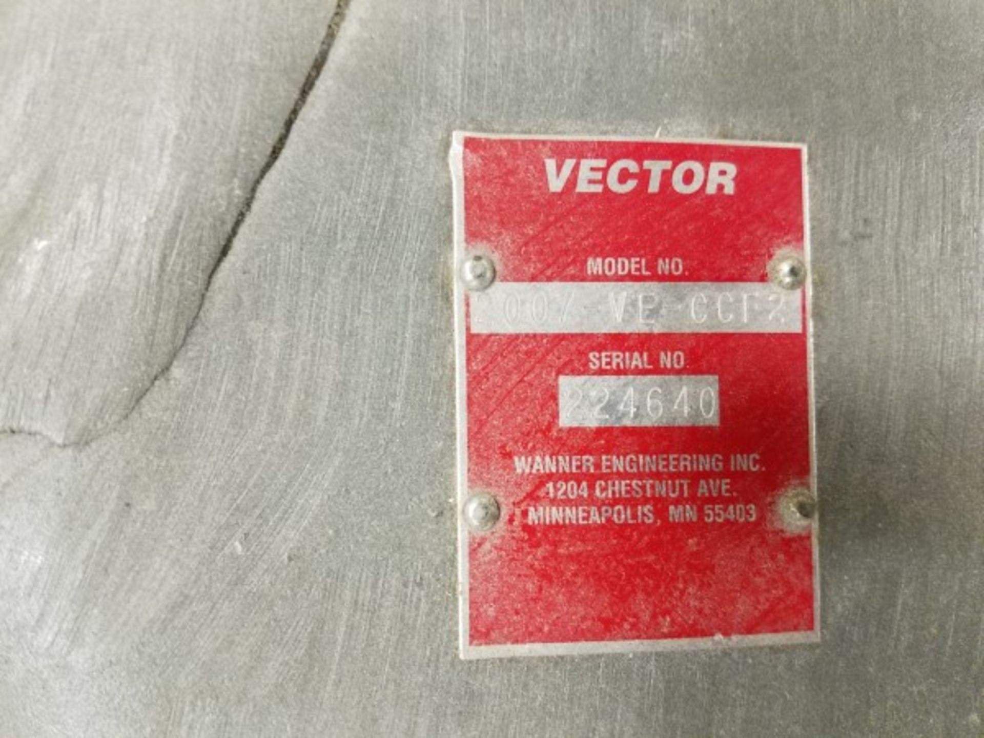 Vector Liquid Egg Pump, M# 2007-VE-CCF2, S/N 224640, HP-2 | Location: Cookie Line | Rigging Price: - Image 2 of 3