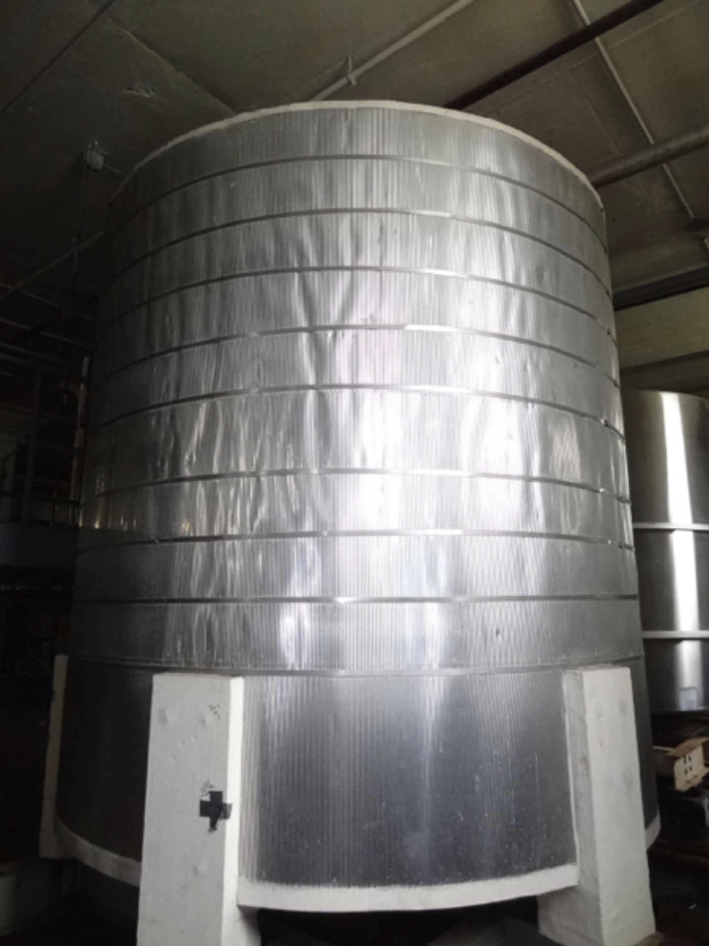 4,472 Gallon Stainless Steel Storage Tank, 9' Dia., 9’-8” with Insulation x 9’ SW x 14’OH, Conical - Image 2 of 5