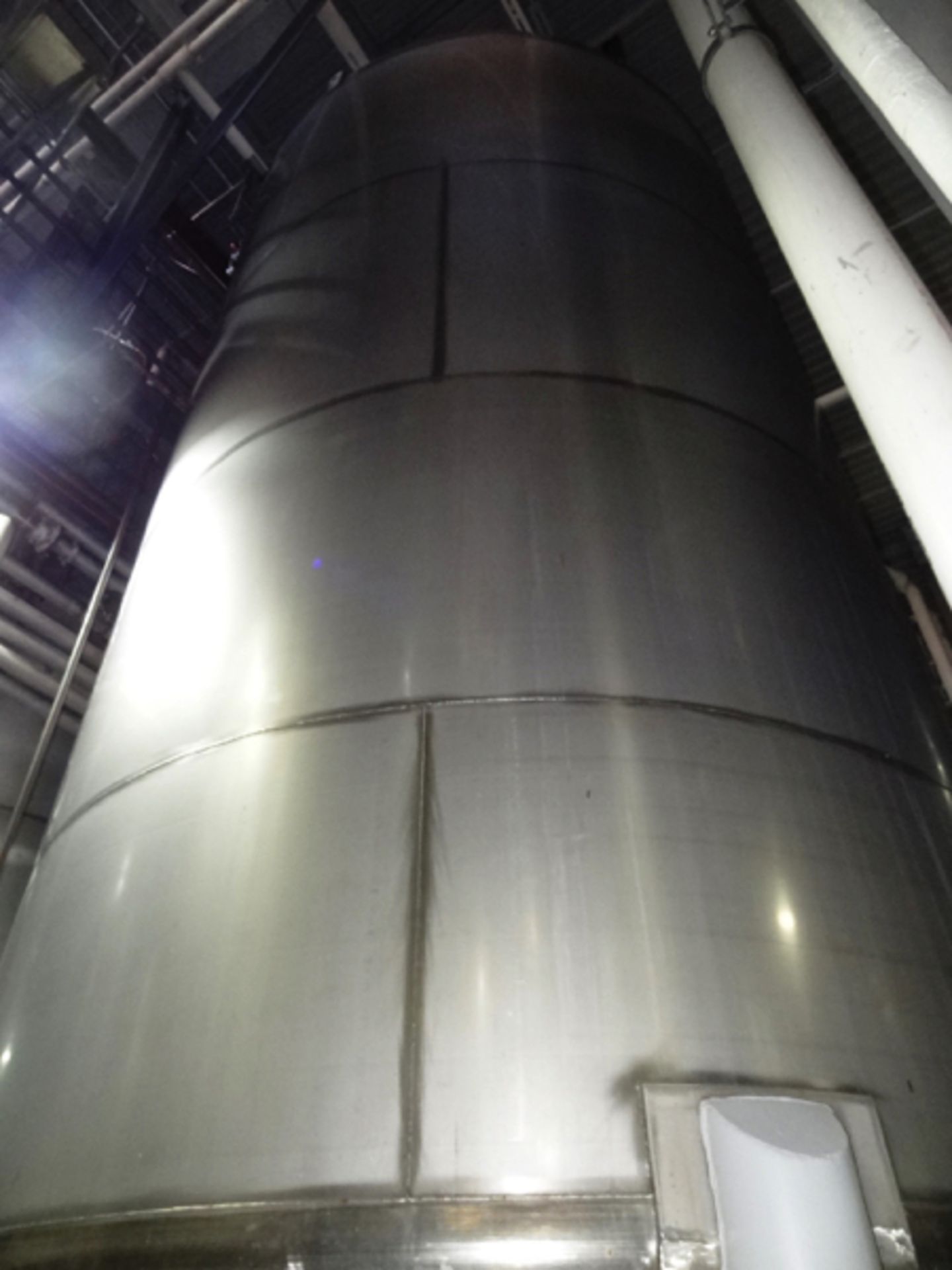 11,500 Gallon SS Vertical Agitated Tank, Dome Top, Dish Bottom, Side Bottom Agitator, 10'-6" - Image 2 of 12