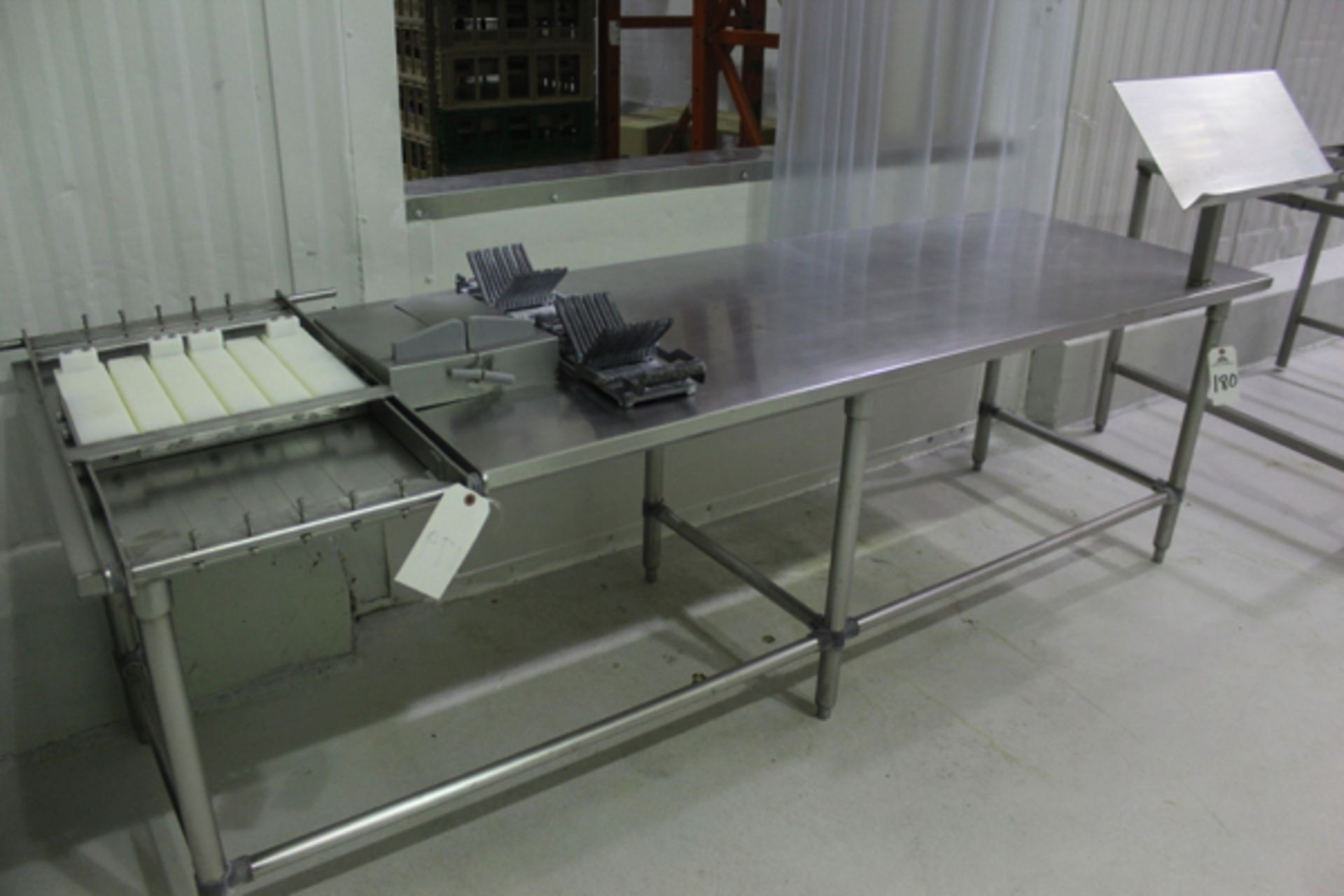 Stainless Steel Prep Table, 30" X 8' | Rigging Price: $25 or May Hand Carry