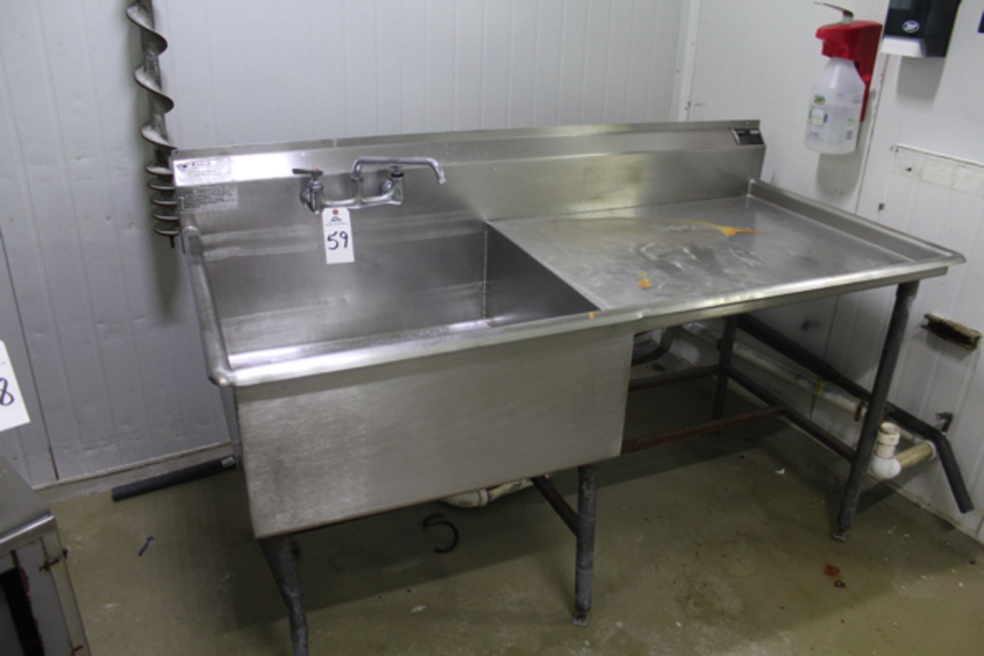 Stainless Steel Single Basin Sink | Rigging Price: $50