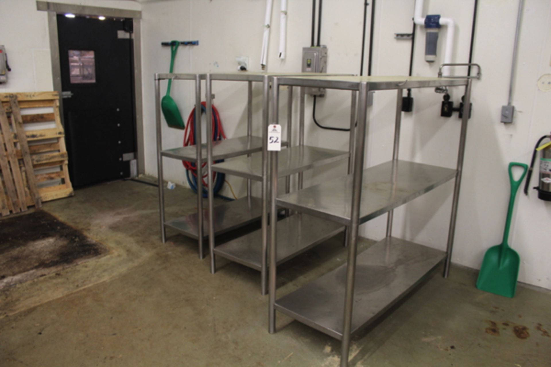 Lot of (3) Stainless Steel Storage Shelves | Rigging Price: $25 or May Hand Carry