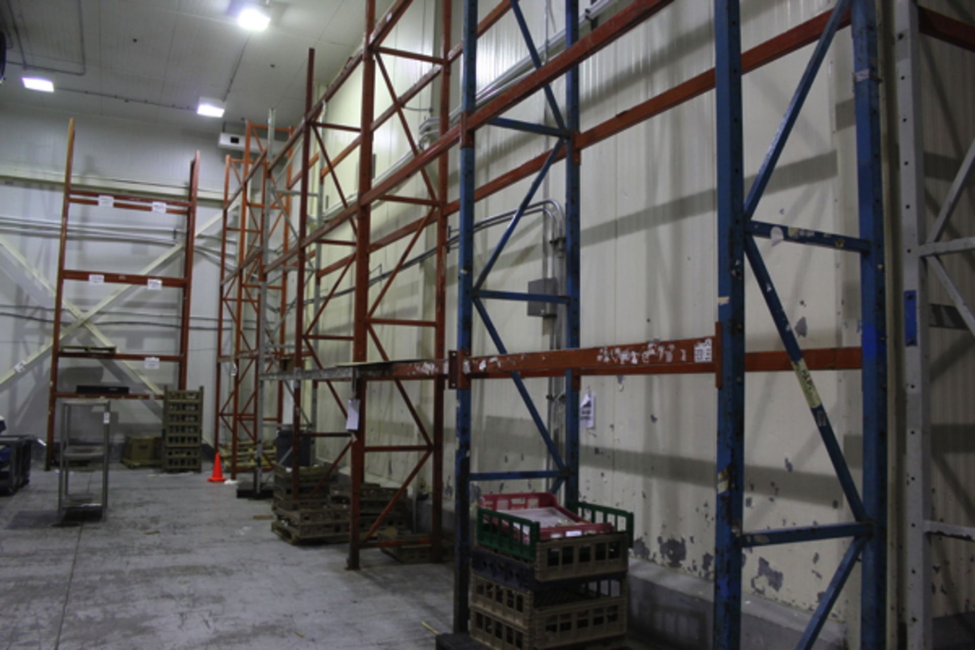 Lot of Pallet Racking, (29) 36" X 18' Uprights, (130) 8' Beams | Rigging Price: $950 - Image 2 of 5