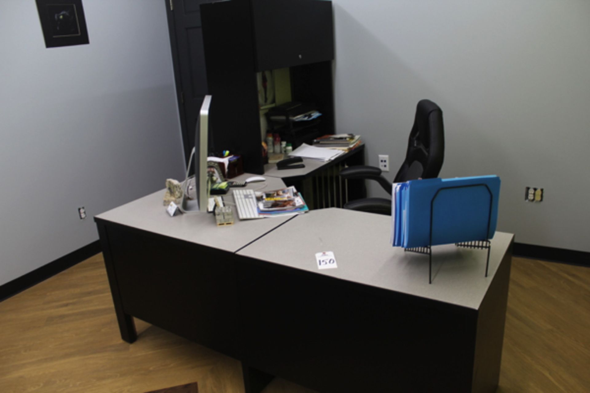 Desk, W/ Arm & Chair, (Not to Include Contents, Electronics or Phones) | Rigging and Loading Fee:...