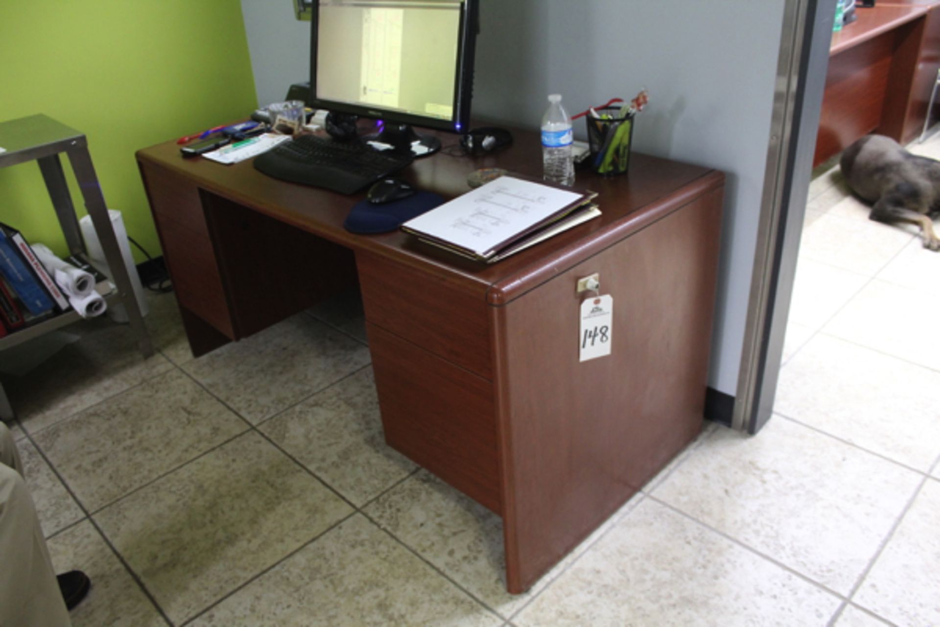 Desk, (Not to Include Contents, Electronics or Phones) | Rigging and Loading Fee: Buyer May Hand...